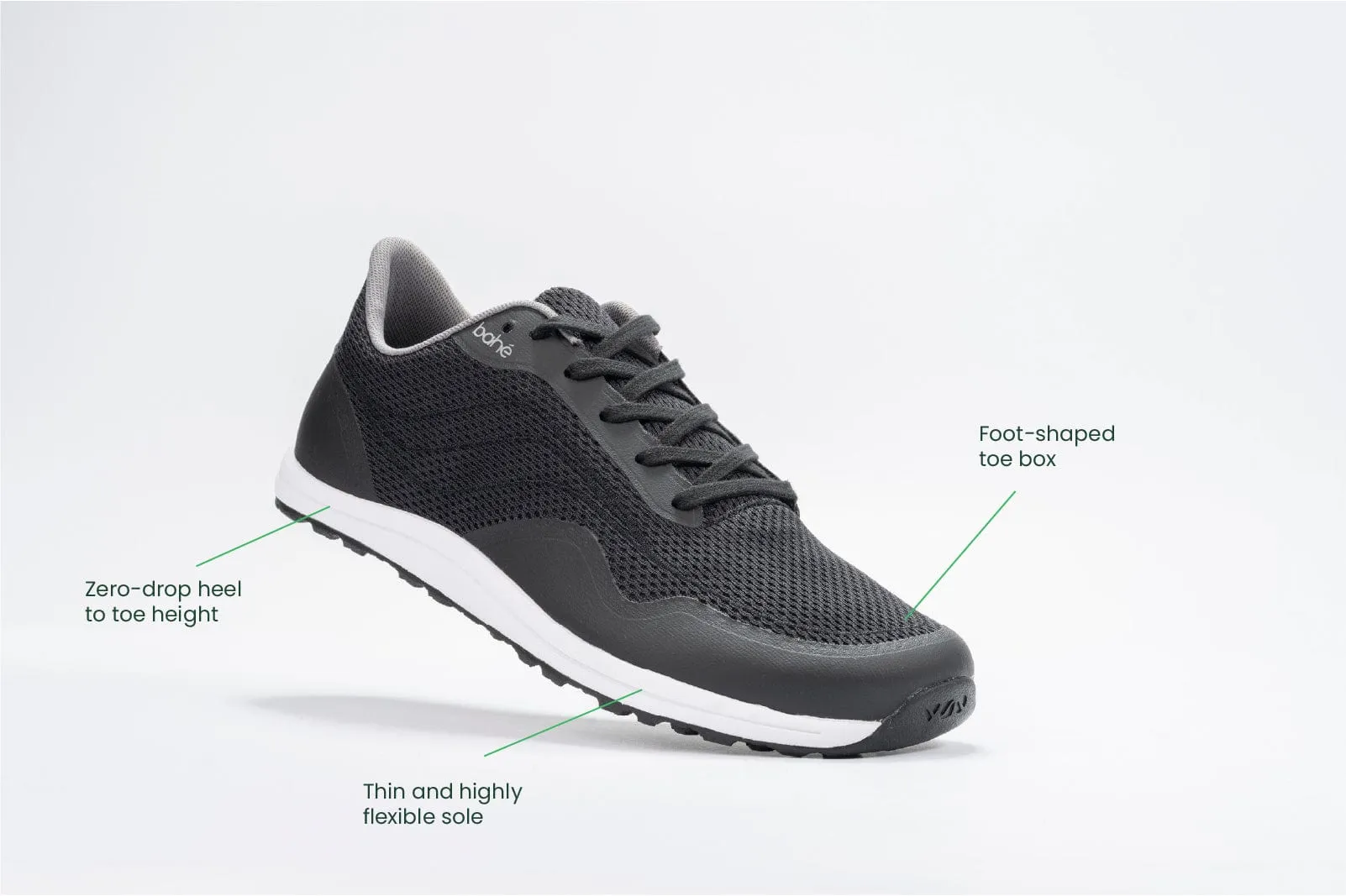 Chaussures véganes minimalistes pour hommes Revive | Minuit
