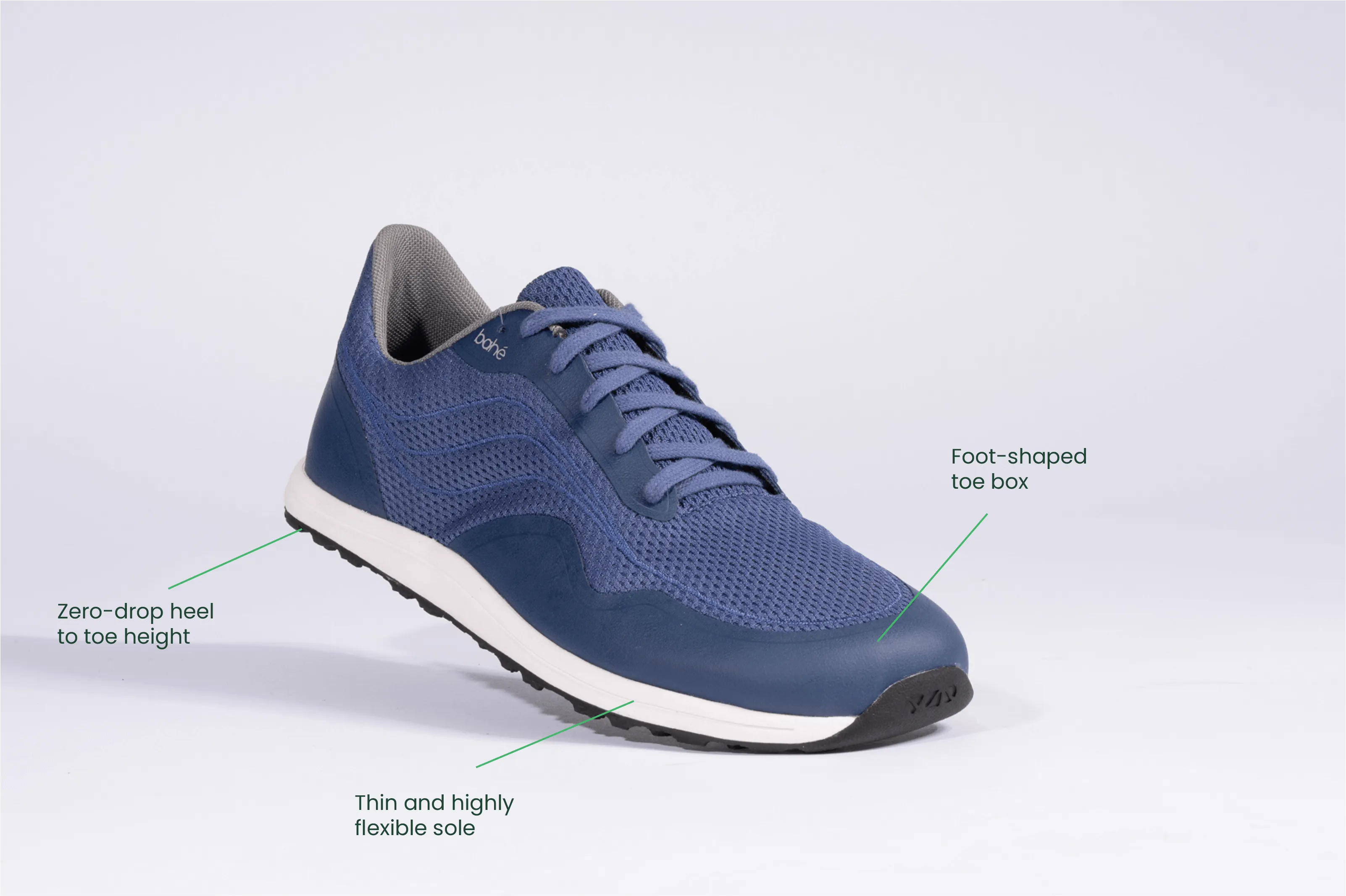 Chaussures véganes minimalistes pour hommes Revive Grounding | Océan