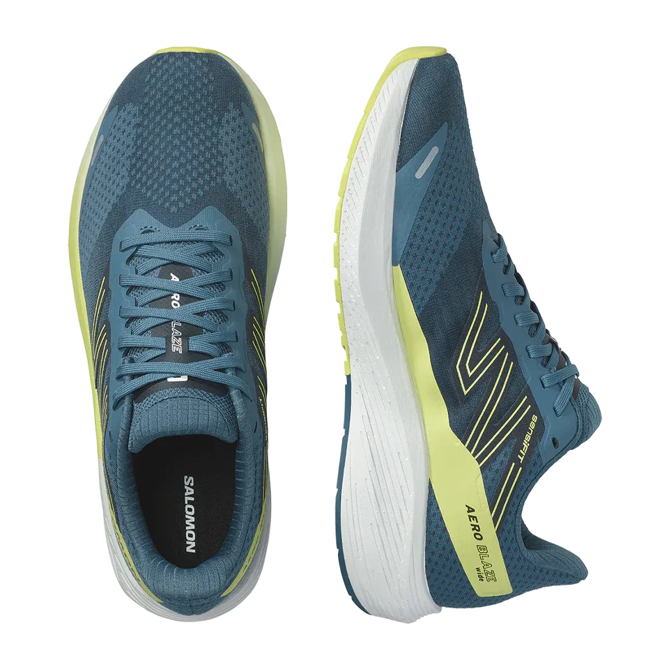 Salomon AERO Blaze Homme Cendres bleues/Lime ensoleillé