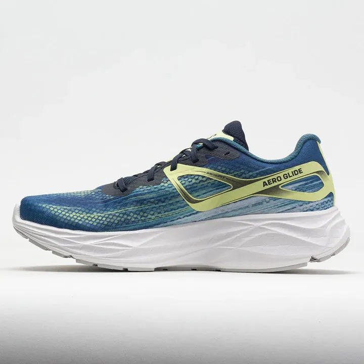 Salomon Aero glide pour Homme Bleu Cendres / Saphir Foncé / Lime Éclatant