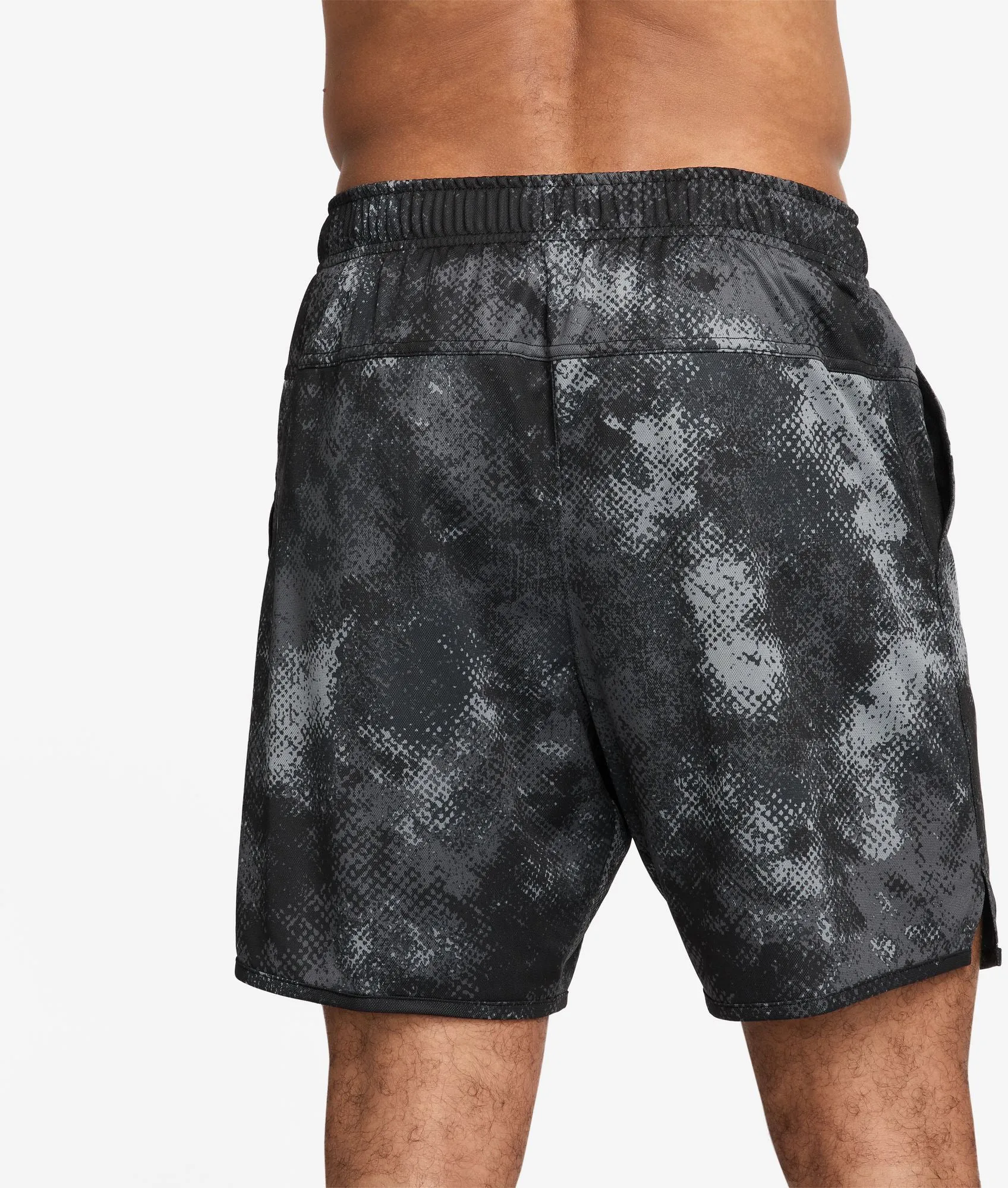 Short de Fitness Camouflage Total pour Homme 7 Pouces Non Doublé