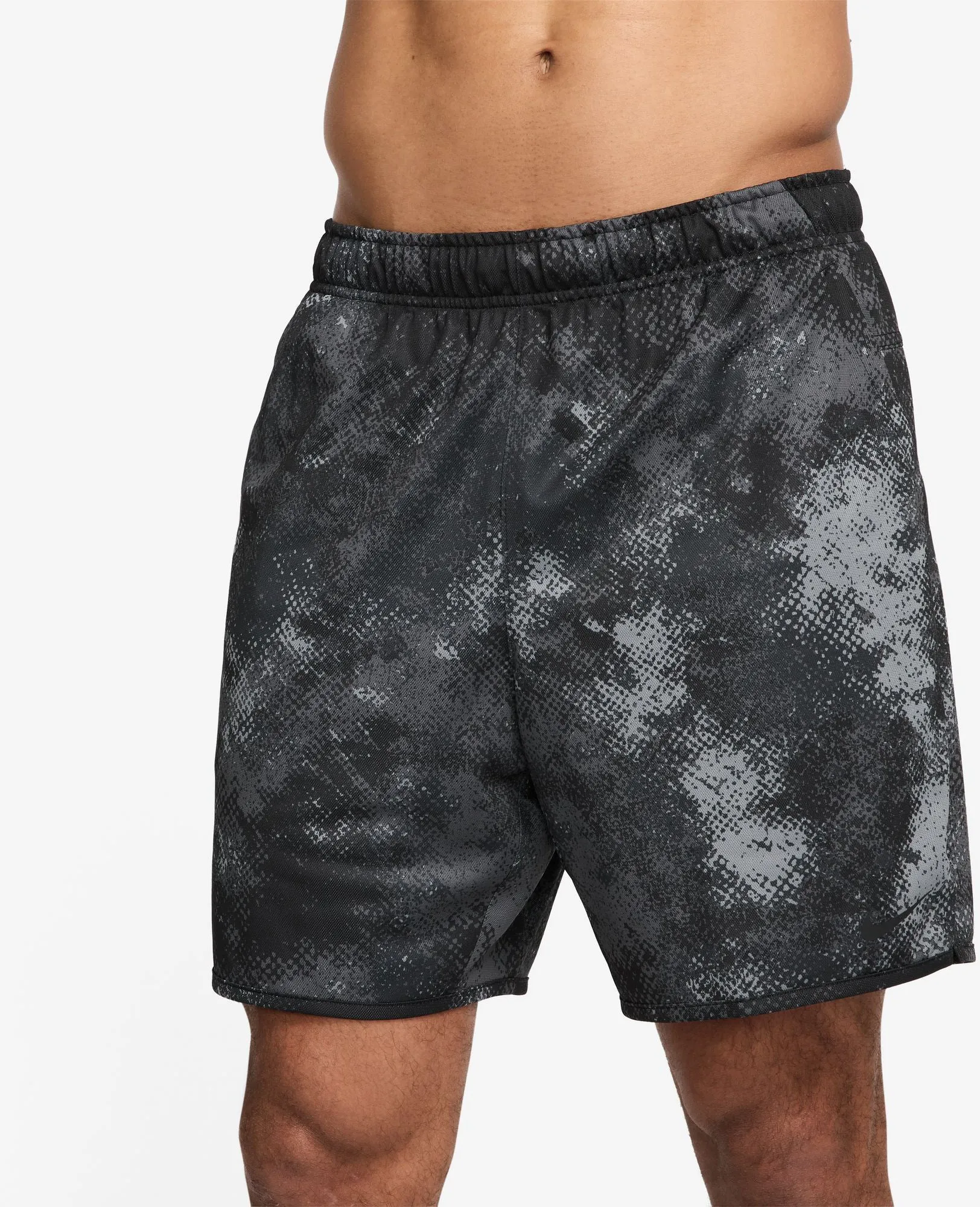 Short de Fitness Camouflage Total pour Homme 7 Pouces Non Doublé