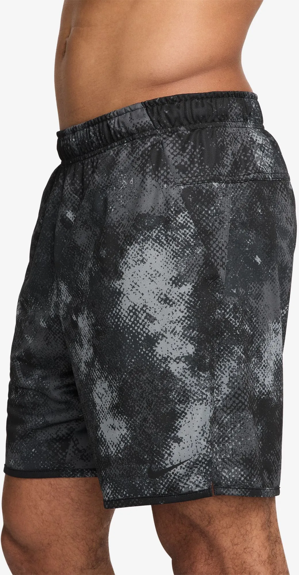 Short de Fitness Camouflage Total pour Homme 7 Pouces Non Doublé