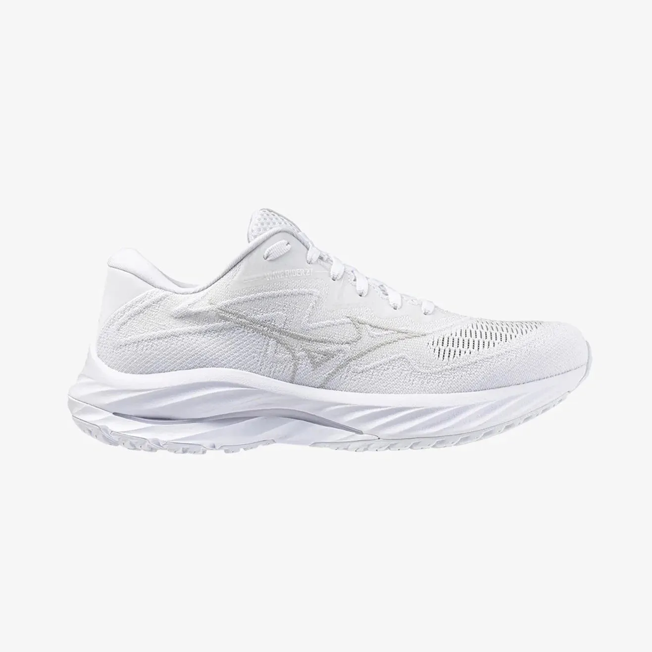 Mizuno Wave Rider 27 SSW Femmes Blanc Nuage Nimbus