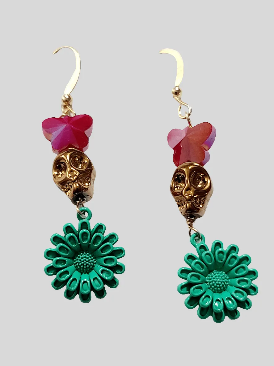 Boucles d'oreilles Muertos et Mariposa