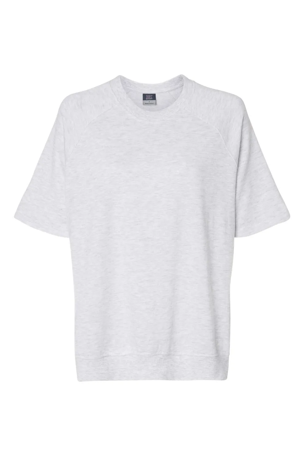MV Sport Sweat à capuche femme manches courtes en French Terry - Gris cendre