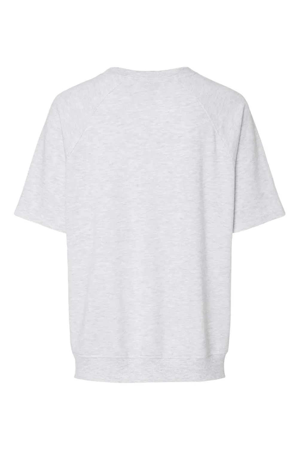 MV Sport Sweat à capuche femme manches courtes en French Terry - Gris cendre