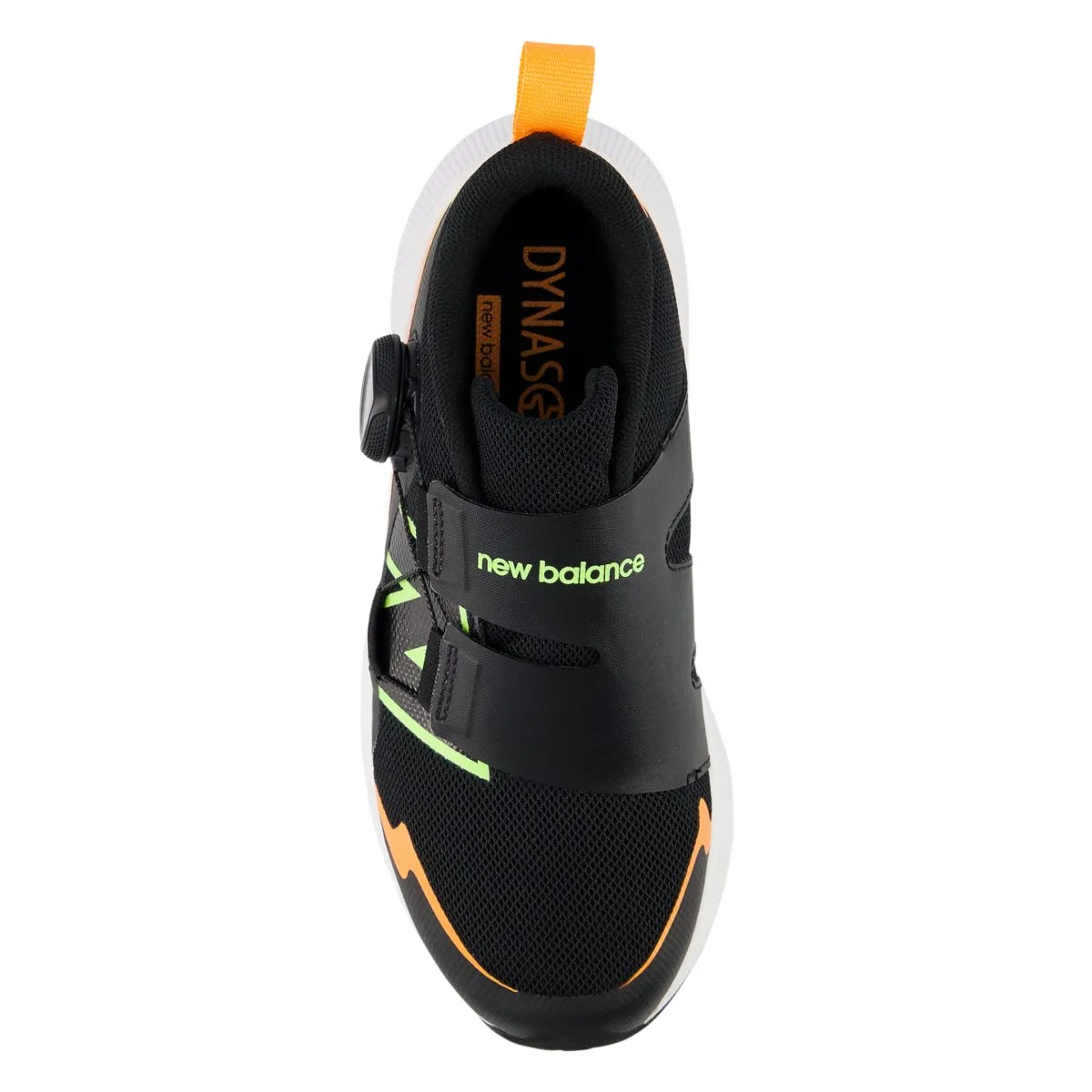 New Balance Enfants (Préscolaire) PTRVLBM4 DynaSoft Reveal v4 BOA Noir/Lime Délavé/Mangue Brûlante Chaussures New Balance