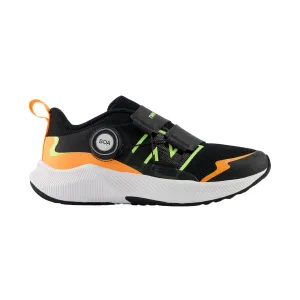 New Balance Kid's (Preschool) PTRVLBM4 DynaSoft Reveal v4 BOA Black/Bleached Lime/Hot Mango New Balance Shoes