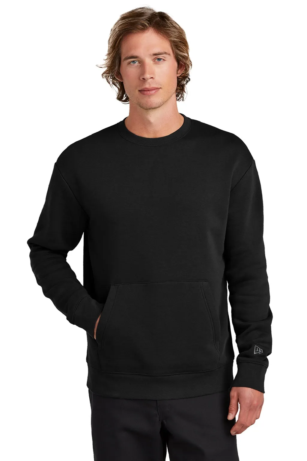 Pull en polaire Heritage pour homme New Era avec poche - Noir