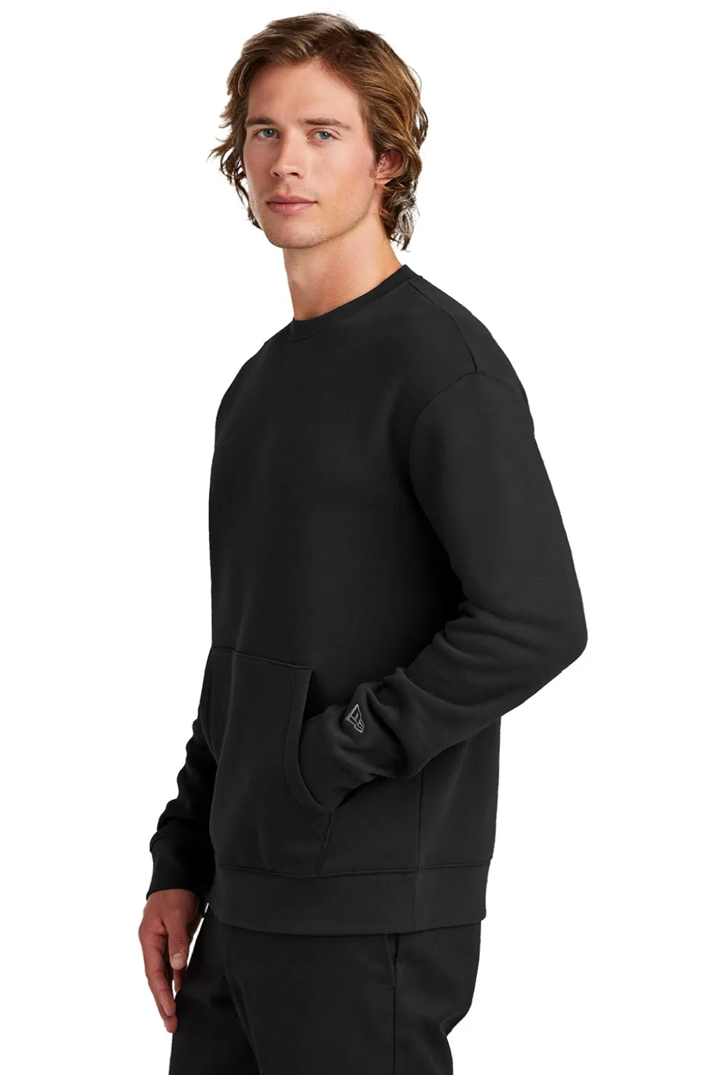 Pull en polaire Heritage pour homme New Era avec poche - Noir