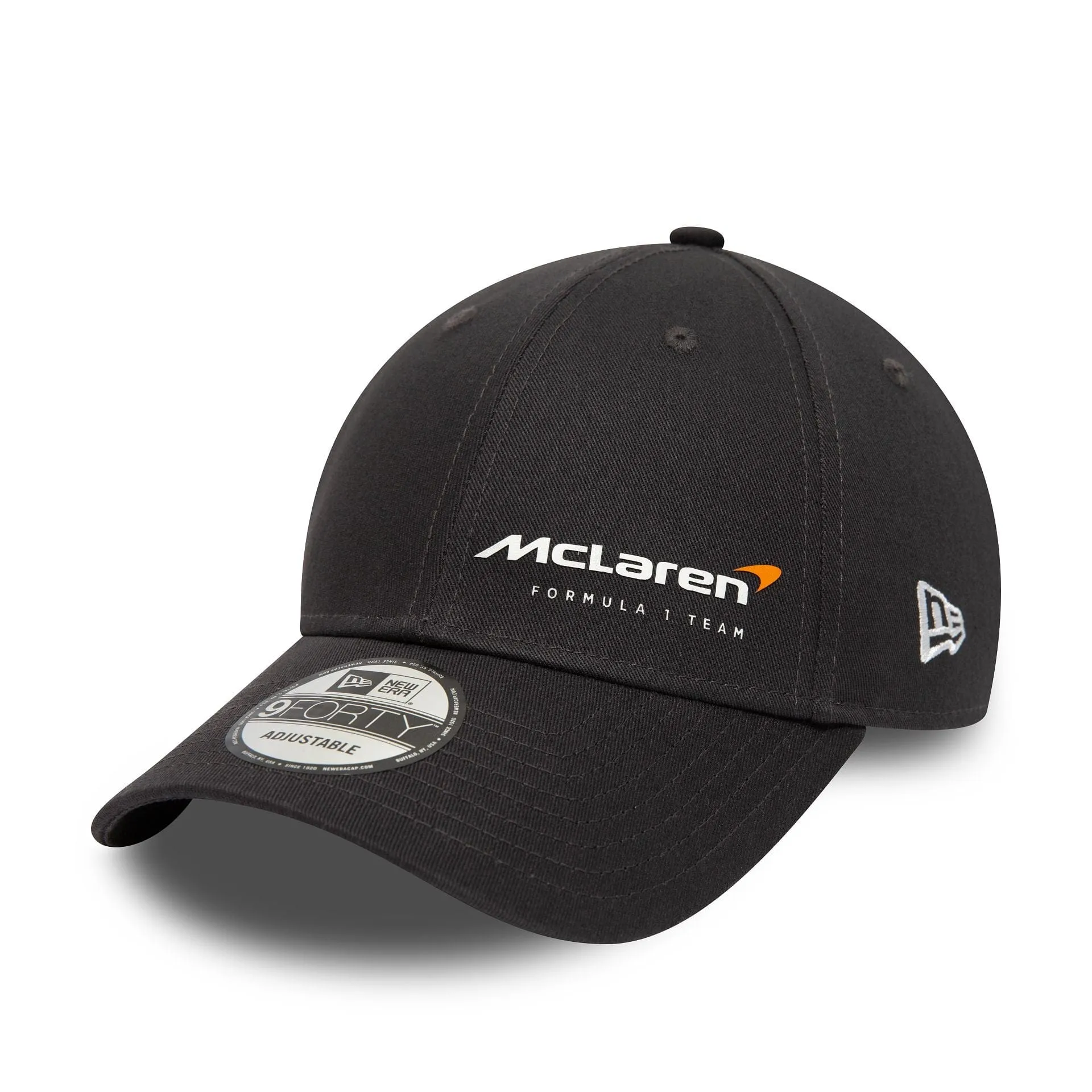 Casquette Strapback New Era McLaren Impeccable Gris Foncé 9FORTY Ajustable