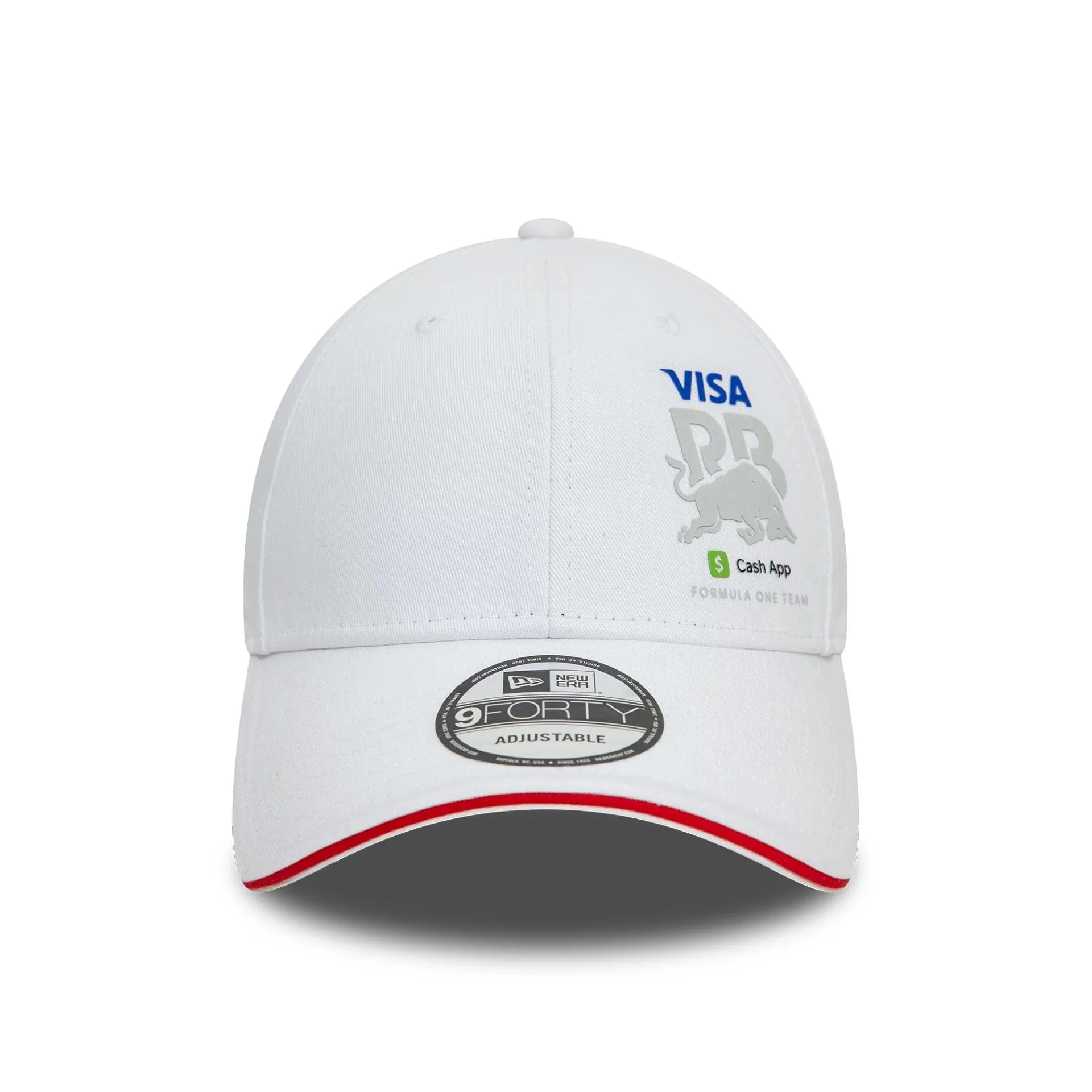 Casquette Strapback New Era Visa Cash App Racing Bulls Blanc Impeccable 9FORTY Ajustable