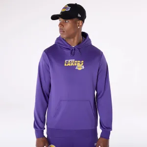 New Era Sweatshirts And Hoodies LA Lakers NBA Essentials Purple Pullover Hoodie
