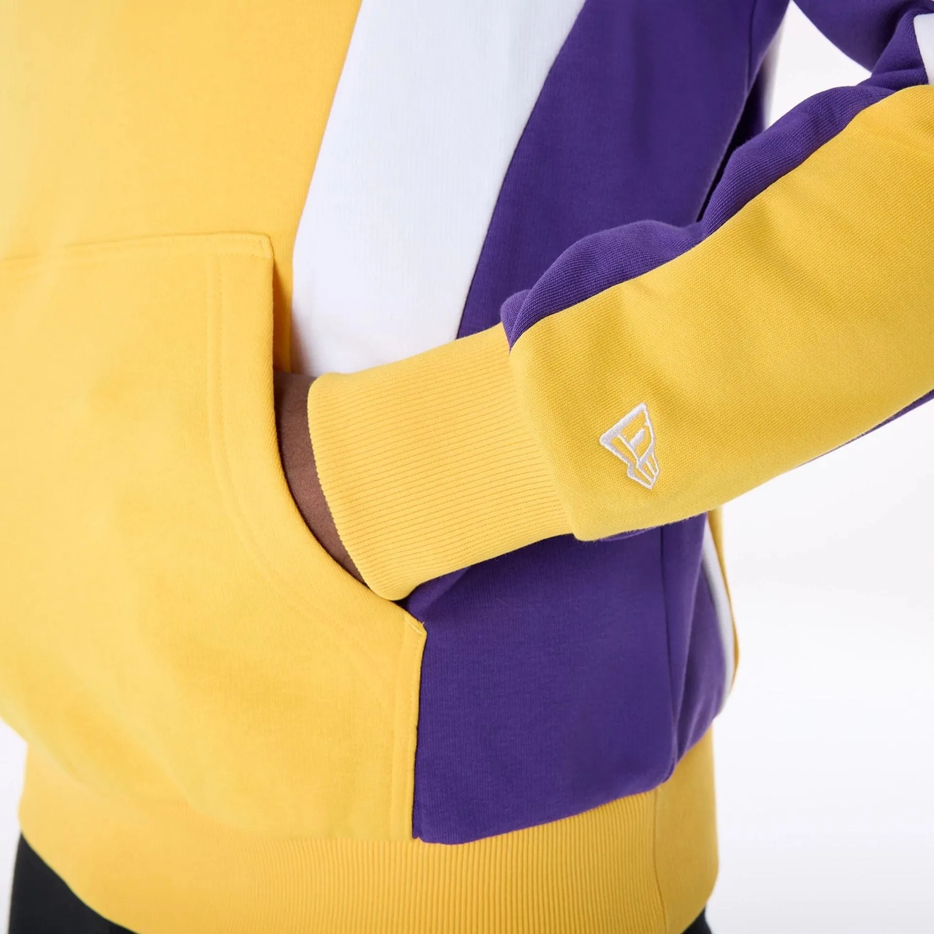 Sweats à capuche et pulls à capuche New Era LA Lakers NBA Graphique Jaune Pull à capuche surdimensionné