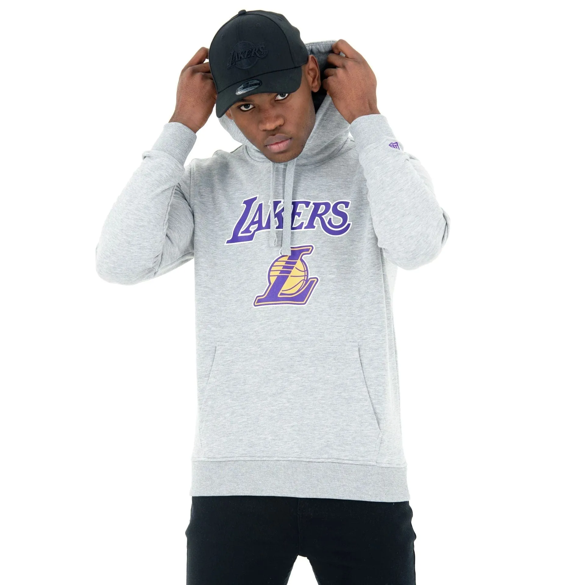Sweatshirts et hoodies New Era LA Lakers NBA Pullover gris classique