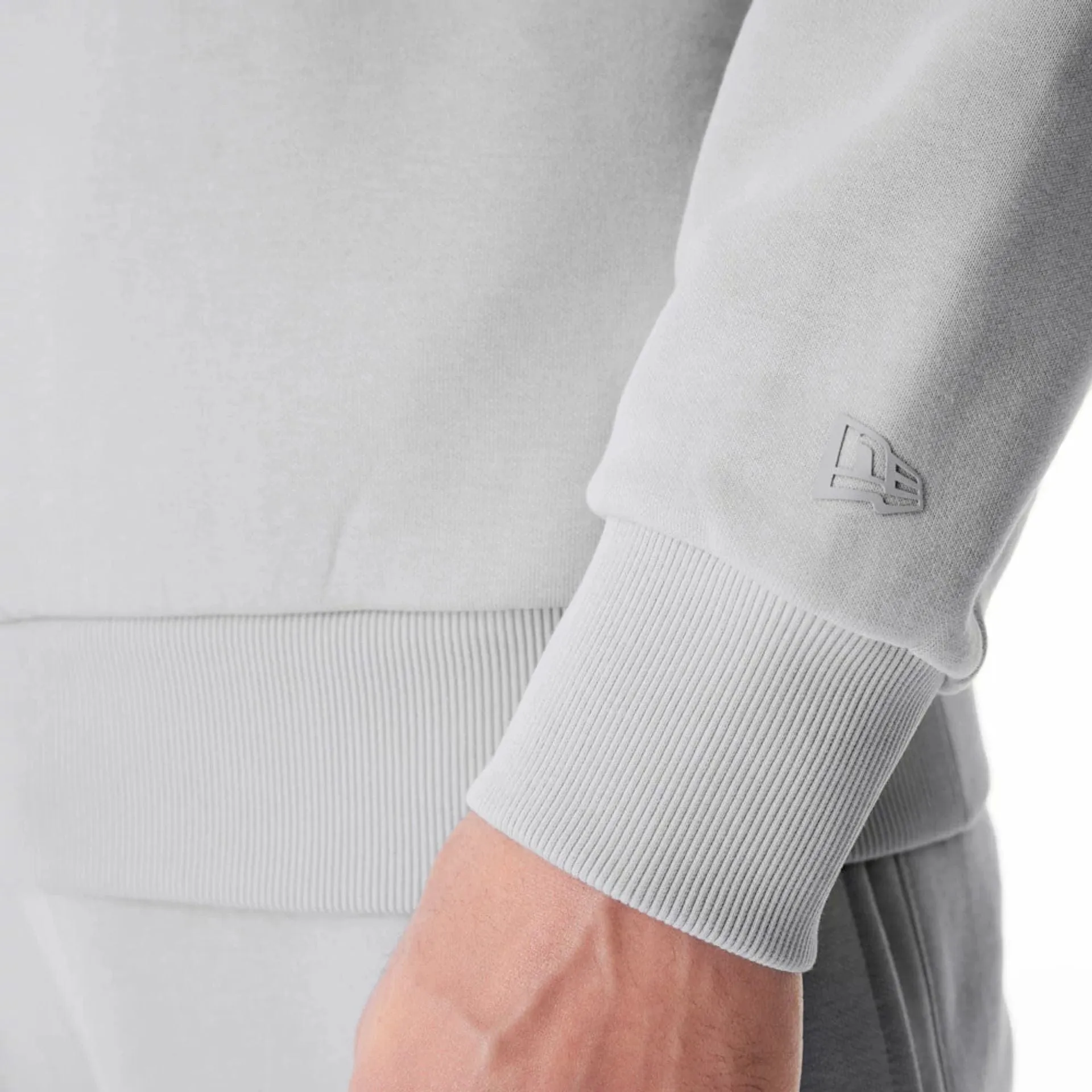 Sweats à capuche et pulls New Era Pull à capuche gris surdimensionné avec drapeau New Era