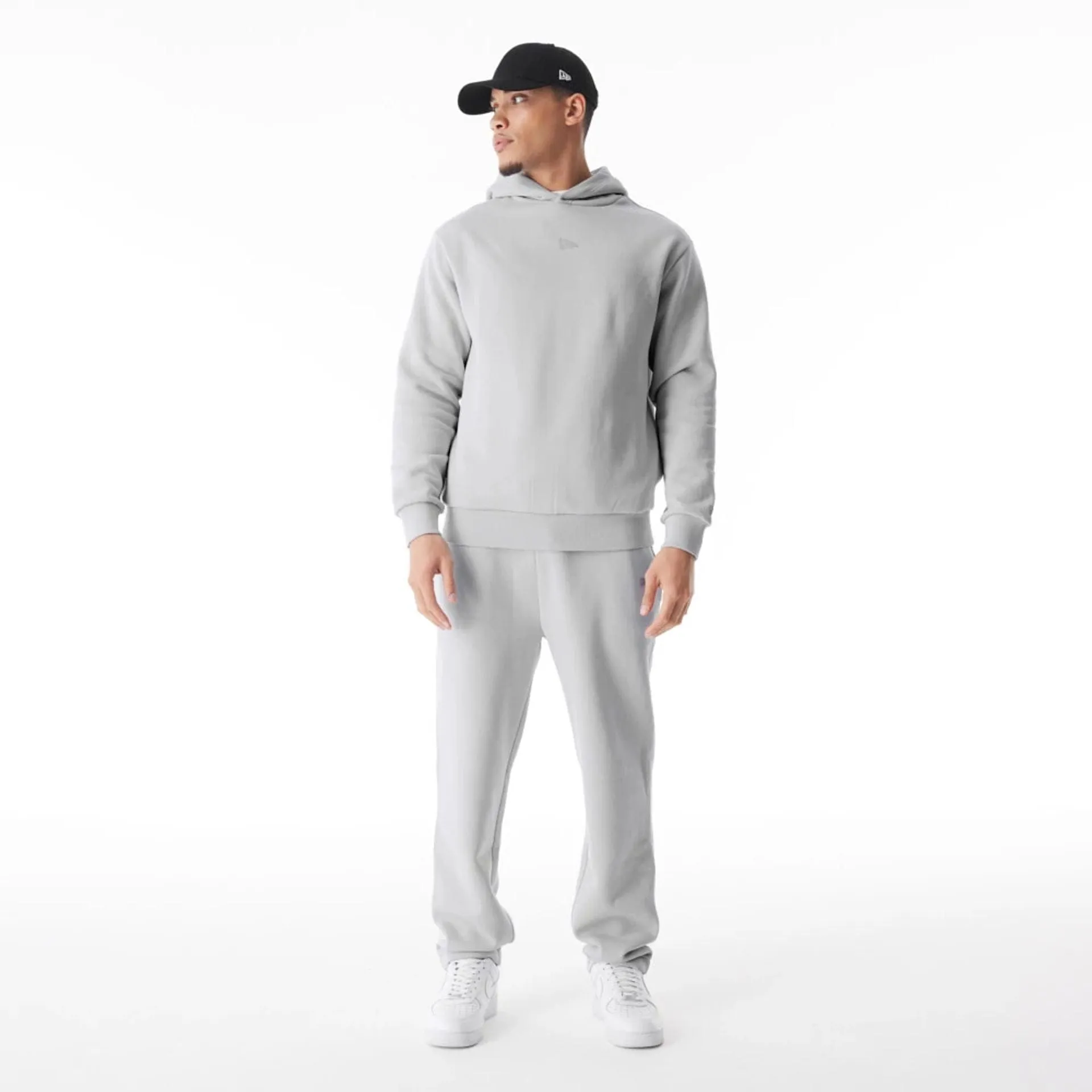 Sweats à capuche et pulls New Era Pull à capuche gris surdimensionné avec drapeau New Era