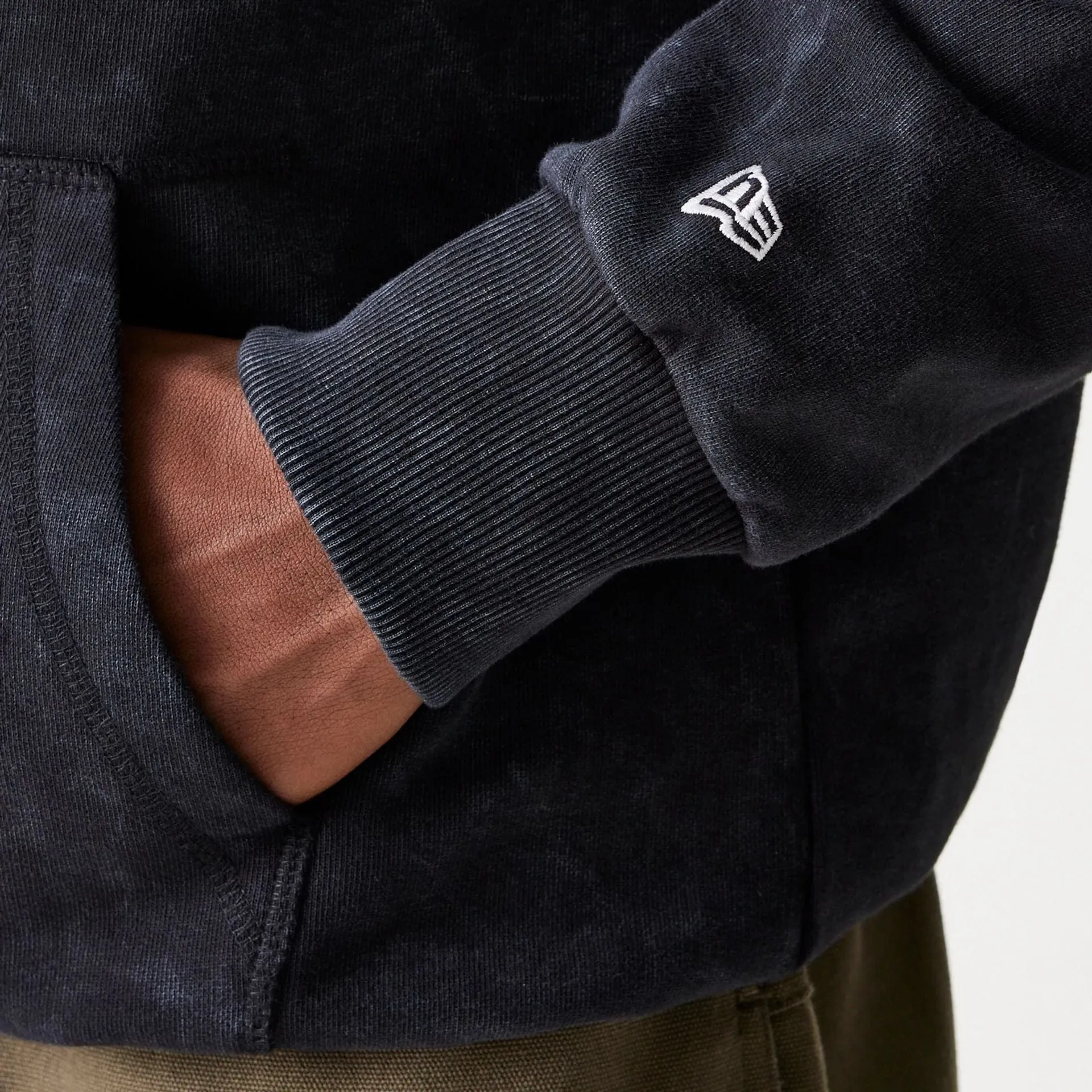 Sweats à capuche et pulls New Era New York Giants NFL Matchs Vêtements premium Pull à capuche noir surdimensionné