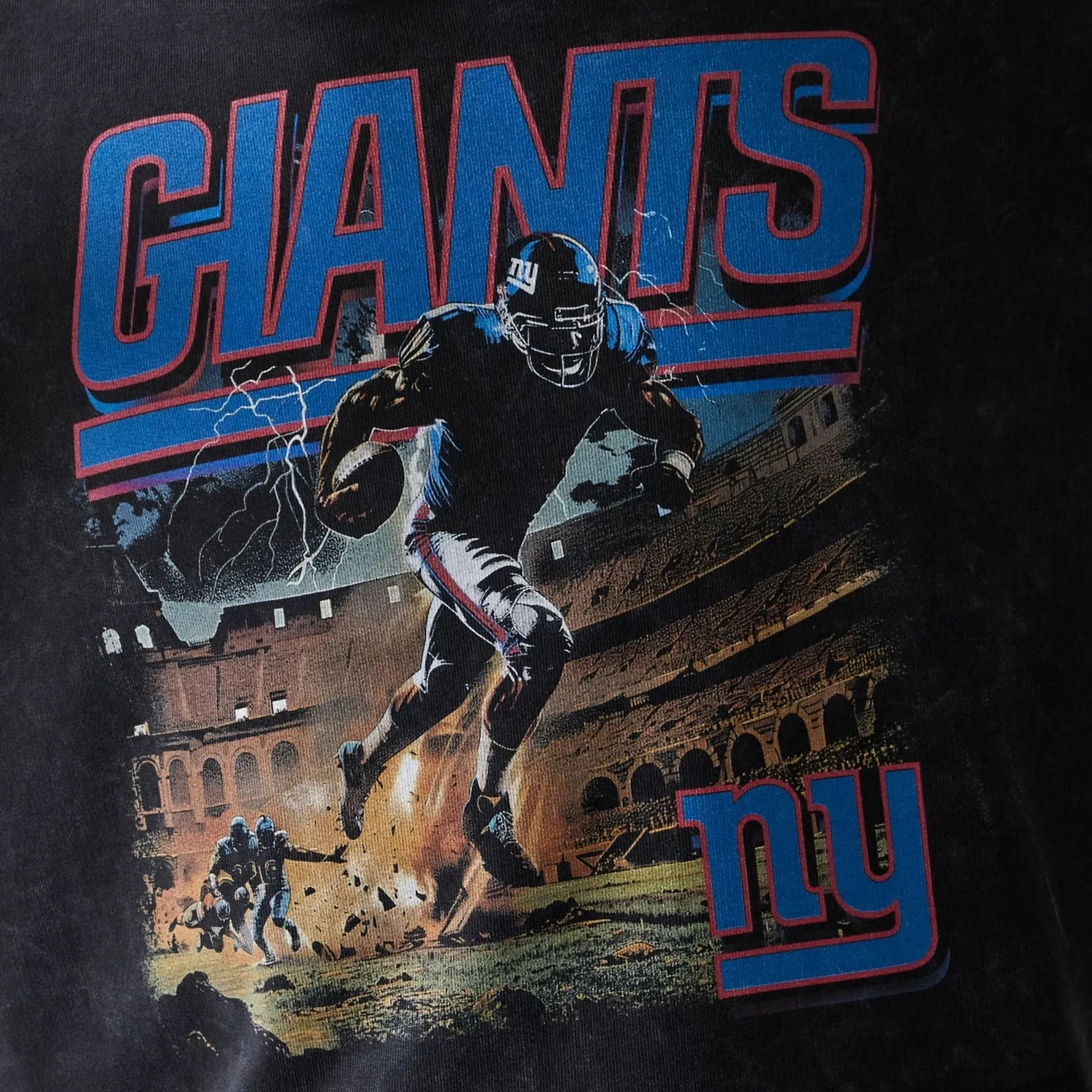 Sweats à capuche et pulls New Era New York Giants NFL Matchs Vêtements premium Pull à capuche noir surdimensionné