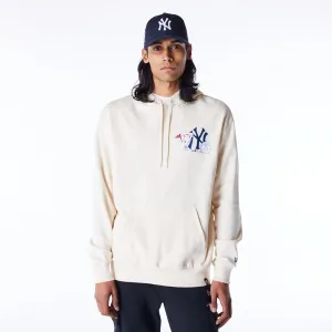 New Era Sweatshirts And Hoodies New York Yankees MLB Food Graphic Stone Oversized Pullover Hoodie