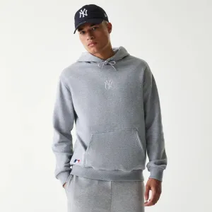 New Era Sweatshirts And Hoodies New York Yankees MLB League Essential Grey Oversized Pullover Hoodie
