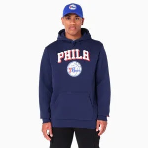New Era Sweatshirts And Hoodies Philadelphia 76ers NBA Navy Pullover Hoodie
