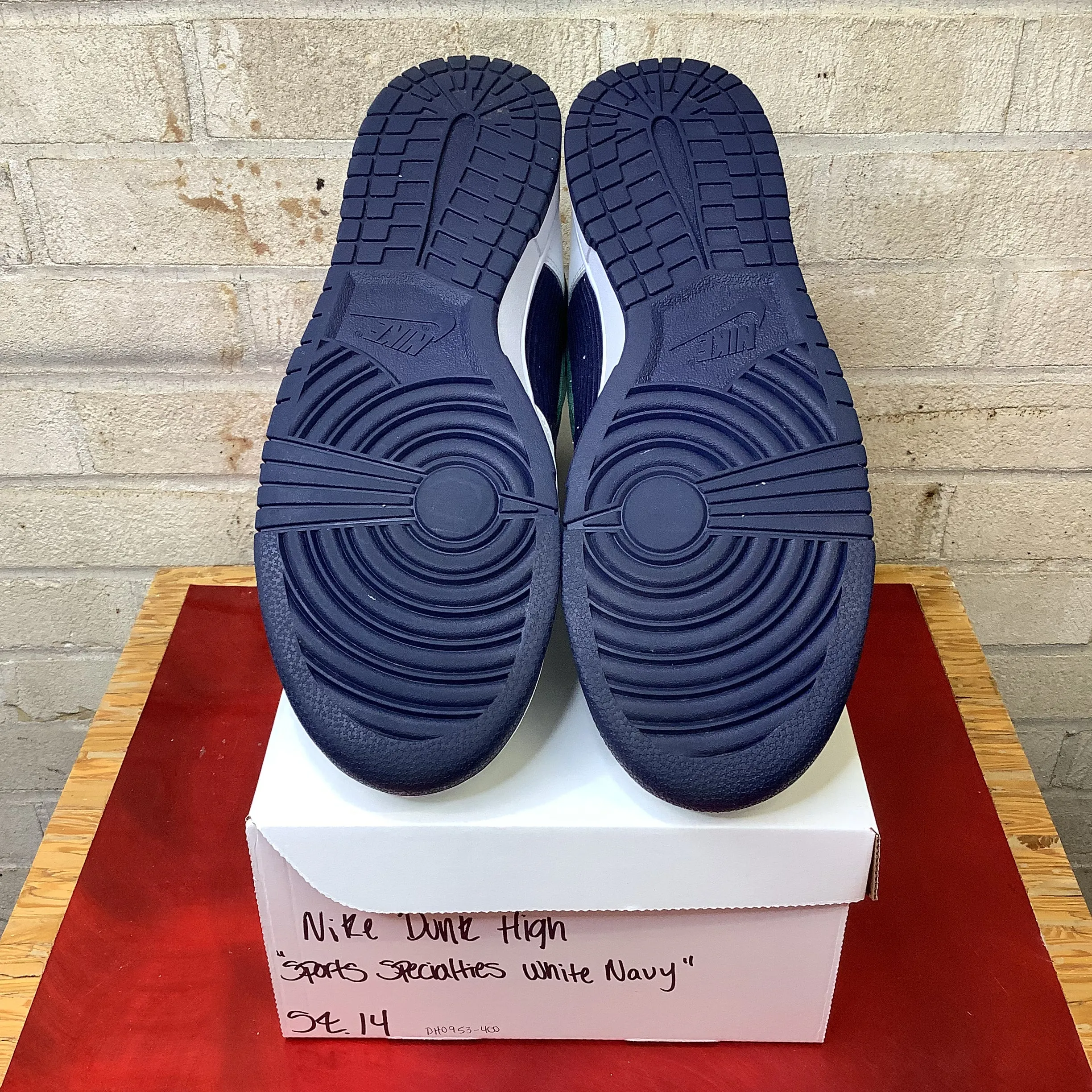 NIKE DUNK HIGH SPORTS SPECIALTIES BLANC MARINE TAILLE 14 DH0953-400