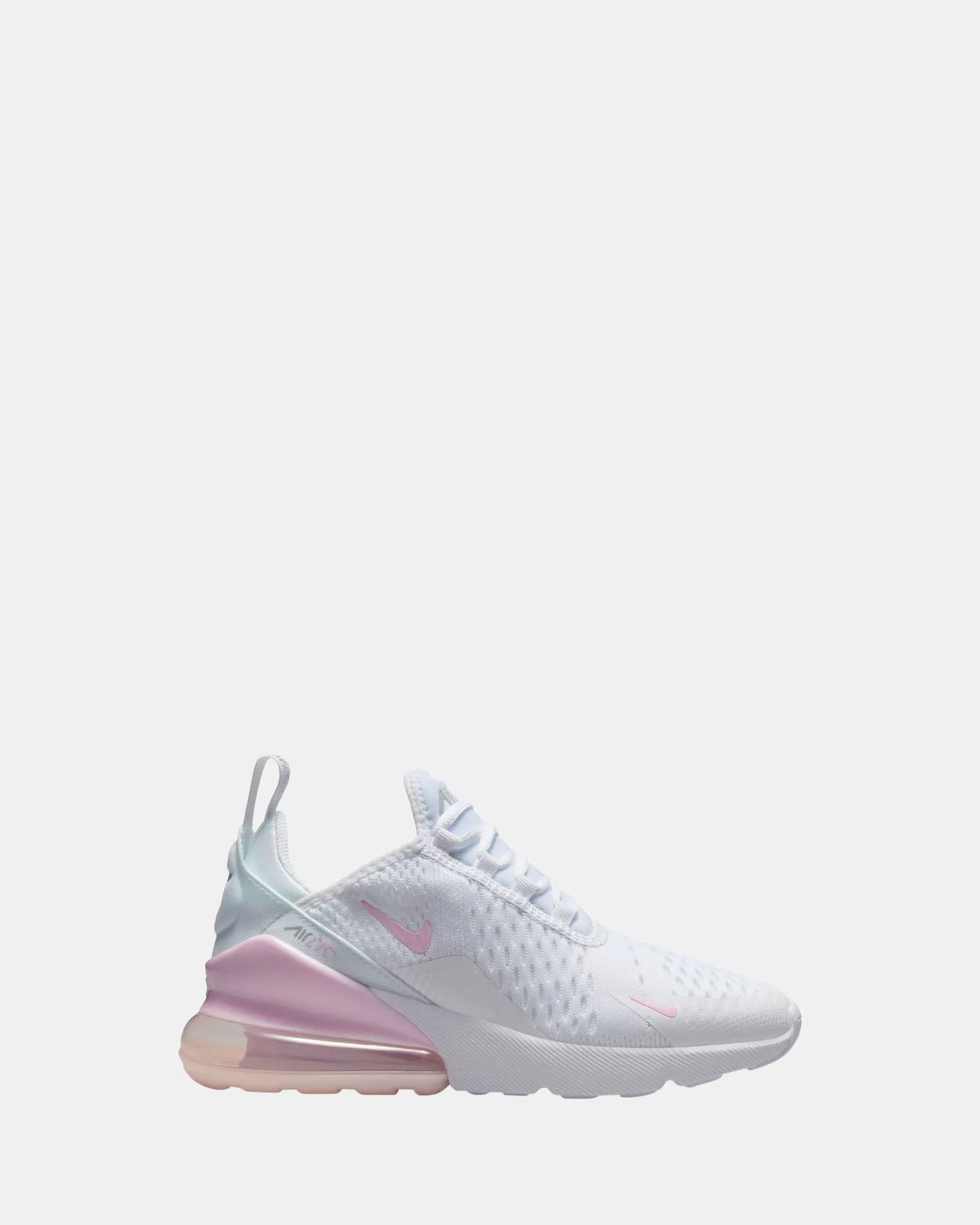Chaussures Nike Kids Air Max 270 École Primaire Blanc/Rose Mousse/Gris Fumée