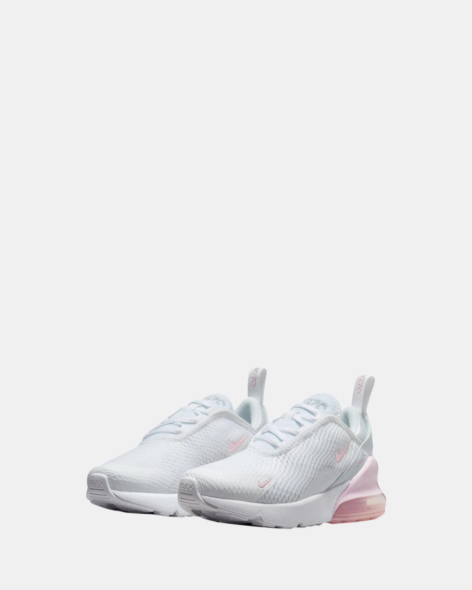 Chaussures Nike Kids Air Max 270 Préscolaire Blanc/Rose Mousse/Gris Fumé