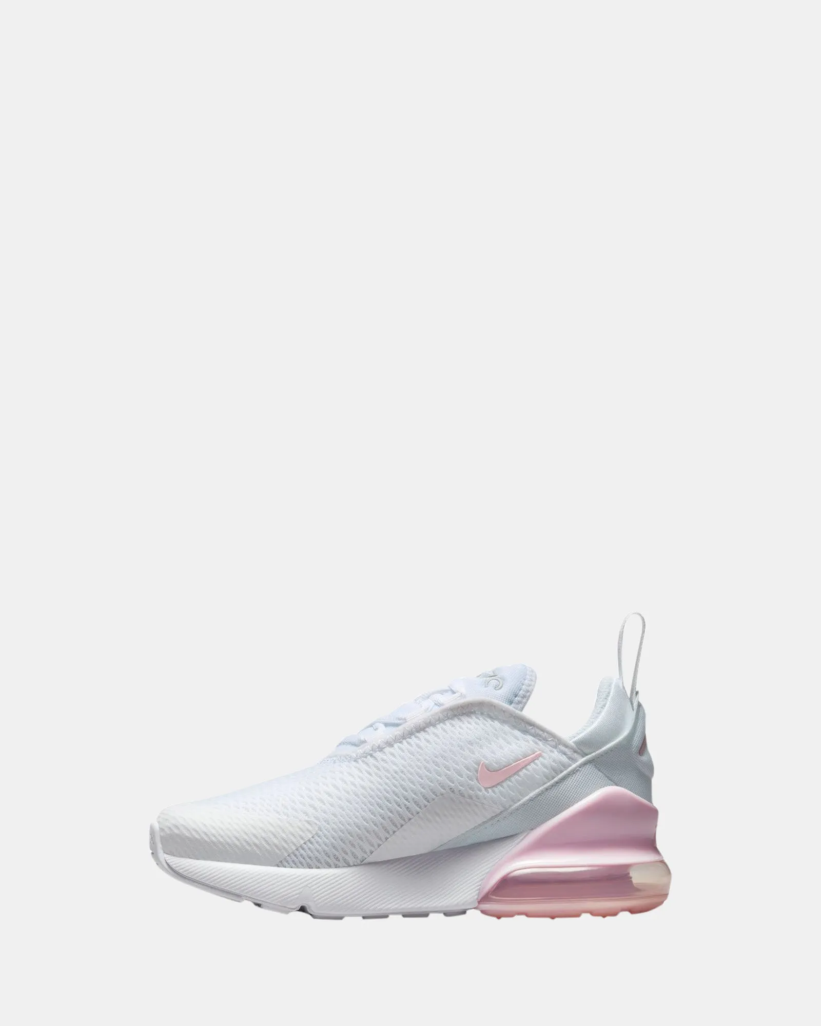Chaussures Nike Kids Air Max 270 Préscolaire Blanc/Rose Mousse/Gris Fumé