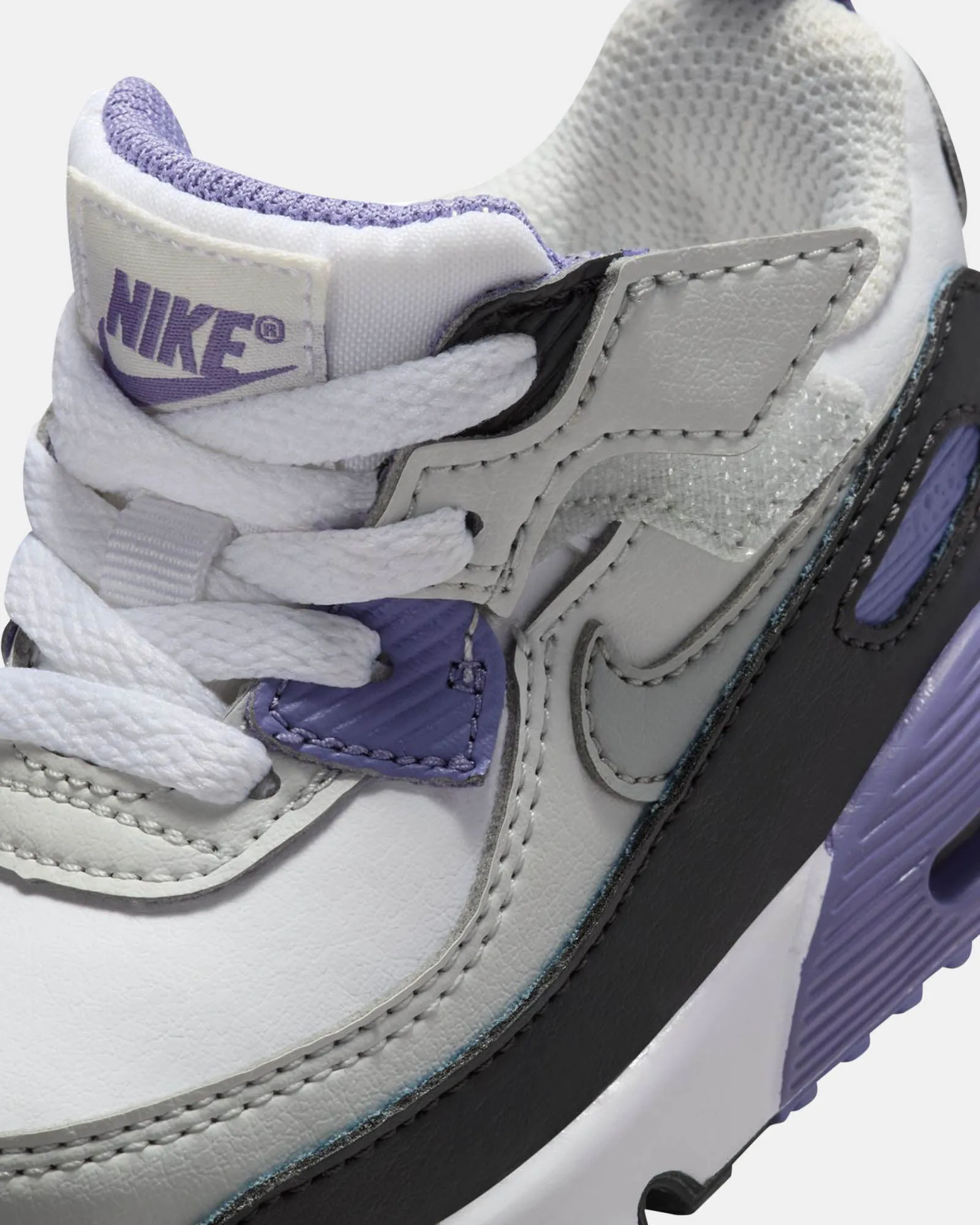 Chaussures Nike Kids Air Max 90 Easy On Inf G Blanc/Bleu Racer/Gris College