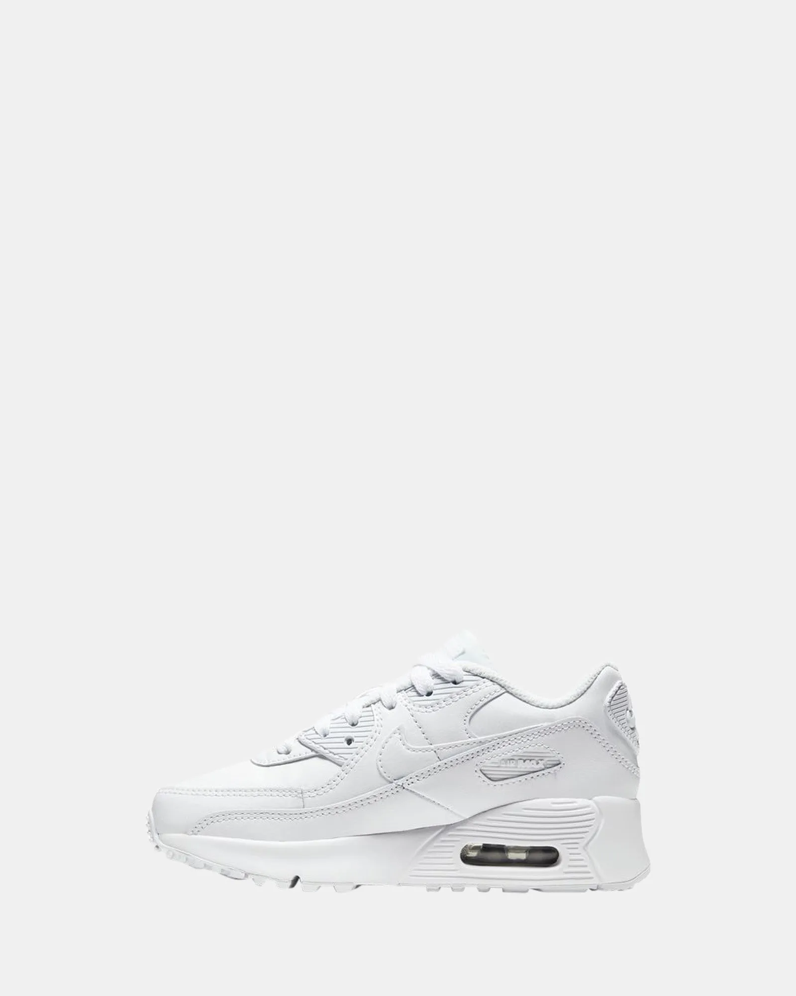 Chaussures Nike Kids Air Max 90 Cuir Préscolaire Blanc/Blanc