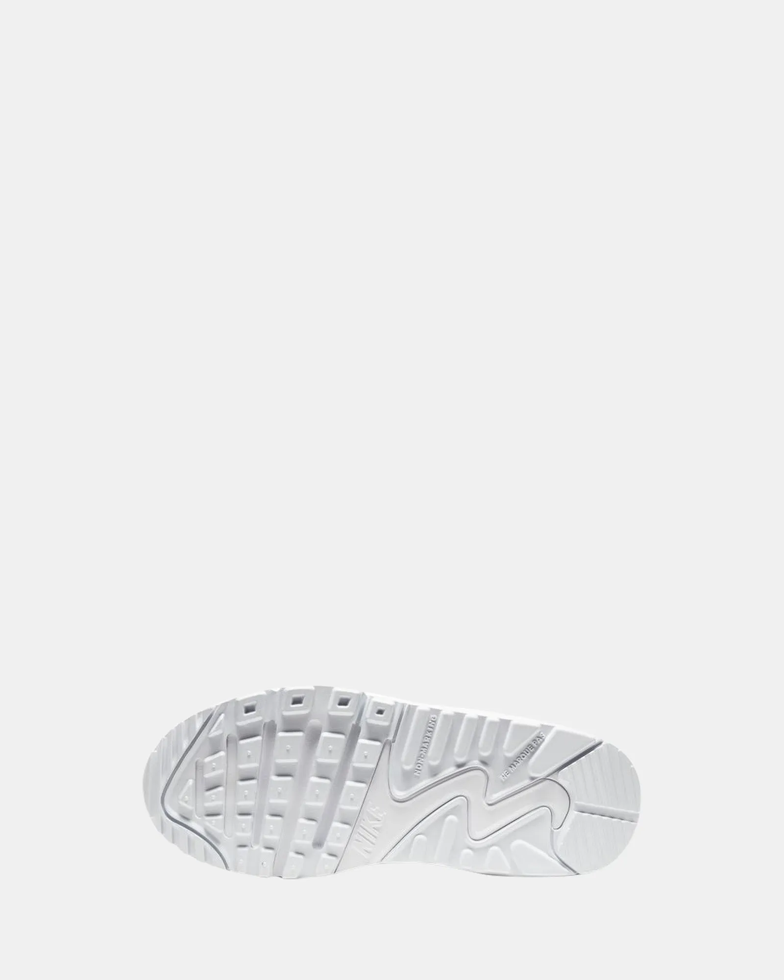 Chaussures Nike Kids Air Max 90 Cuir Préscolaire Blanc/Blanc