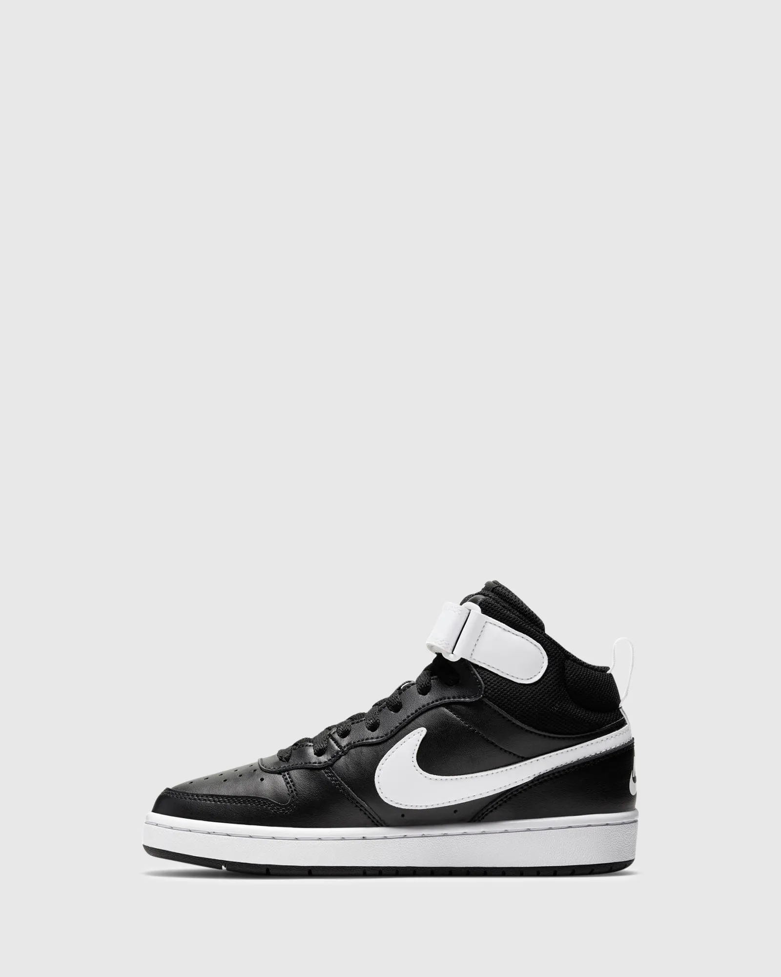 Chaussures Nike Kids Court Borough Mid 2 Grade School Noir/Blanc