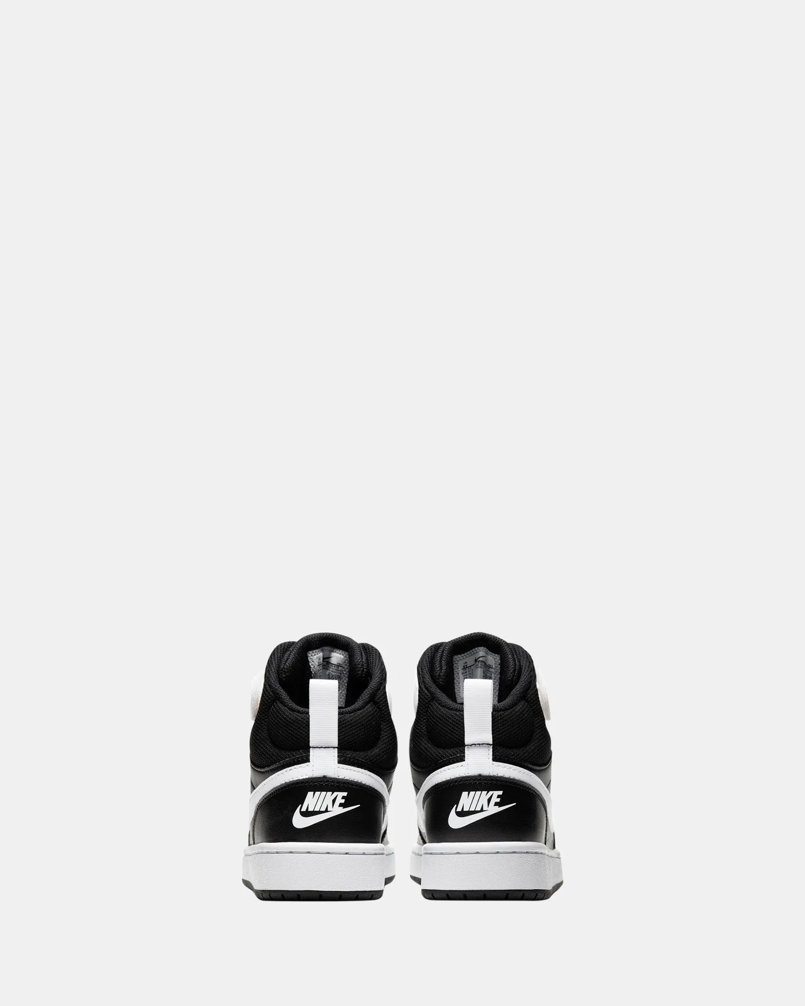 Chaussures Nike Kids Court Borough Mid 2 Grade School Noir/Blanc