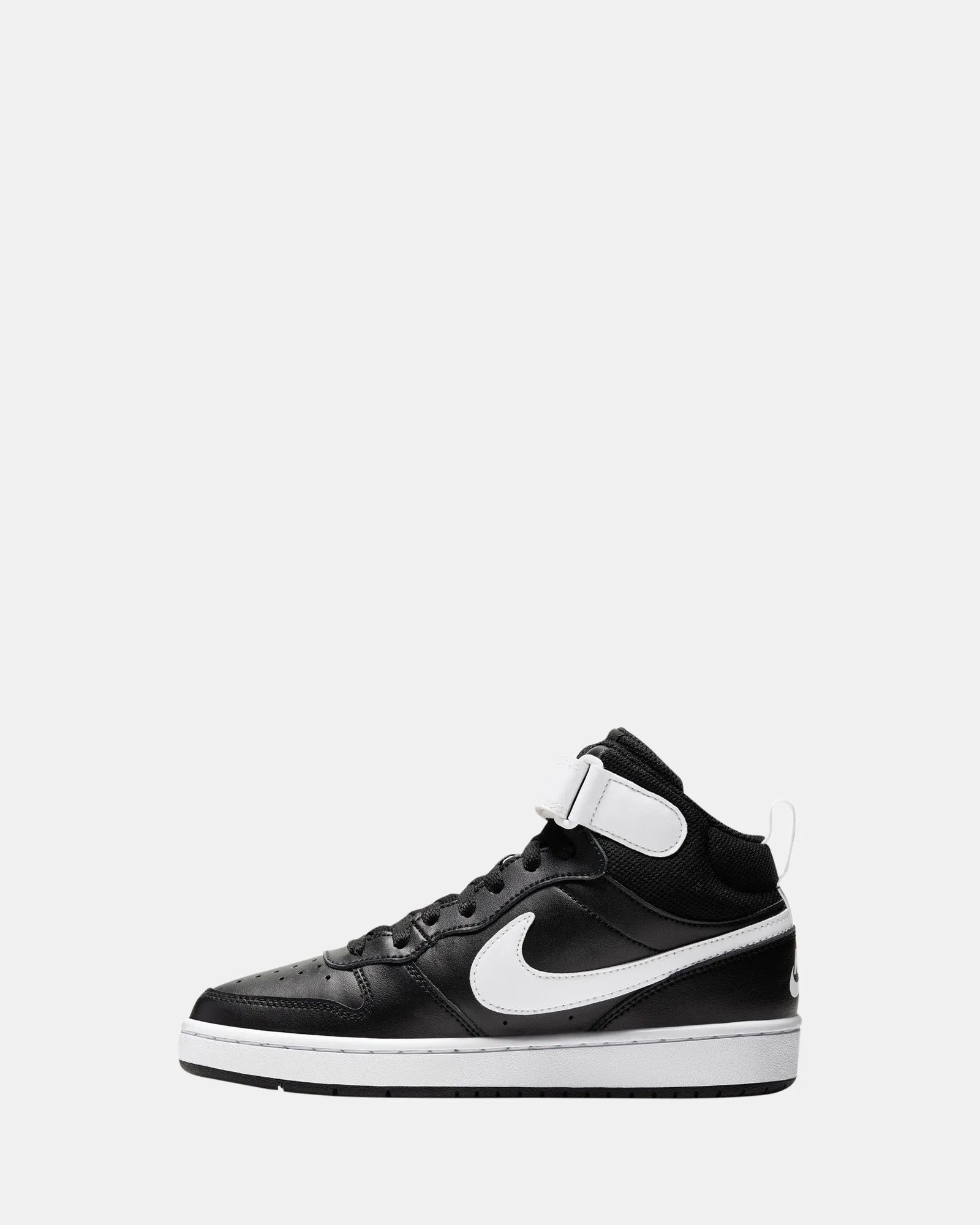 Chaussures Nike Kids Court Borough Mid 2 Grade School Noir/Blanc