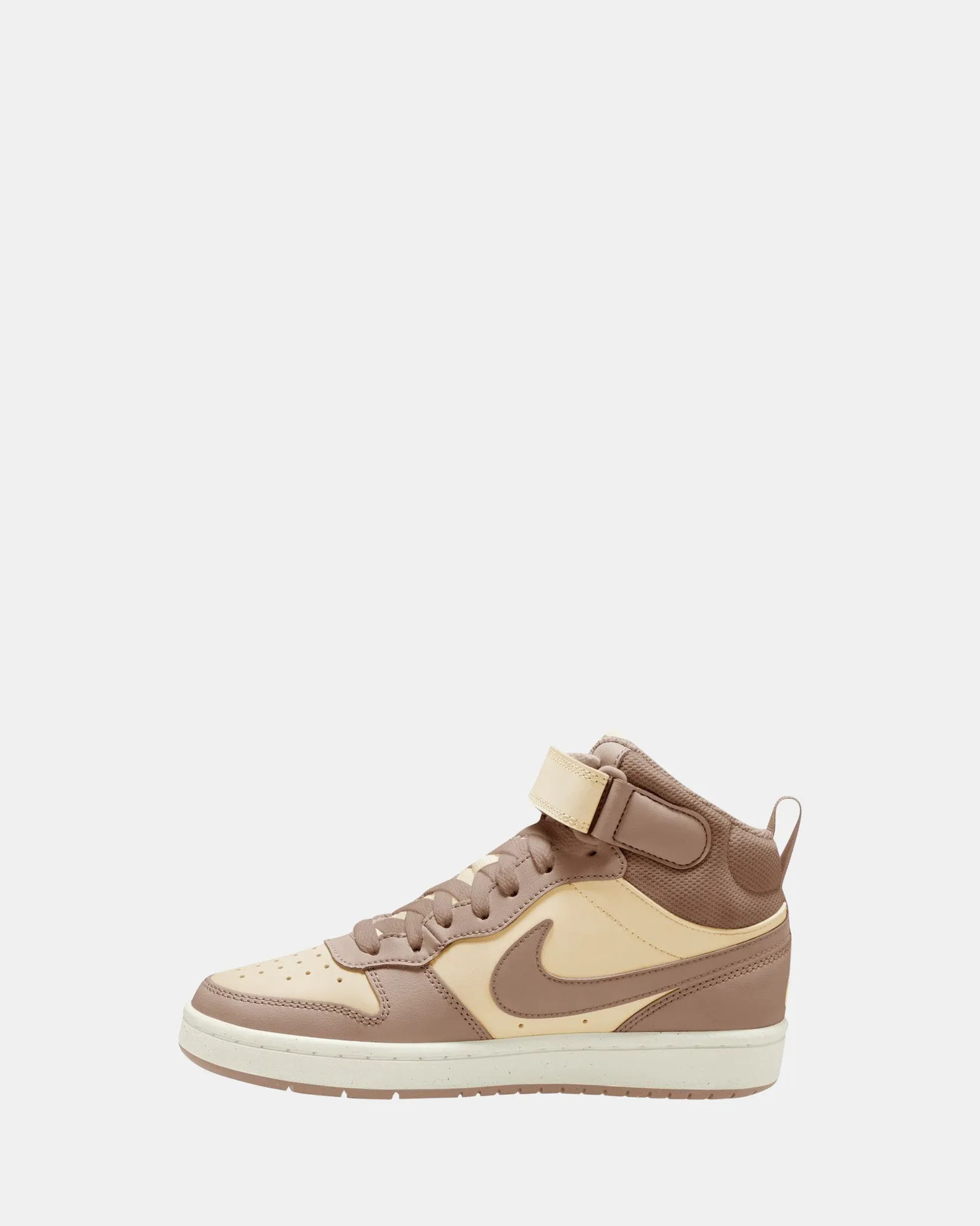 Chaussures Nike Kids Court Borough Mid 2 Grade School Ivoire Pâle/Chanvre/Beige
