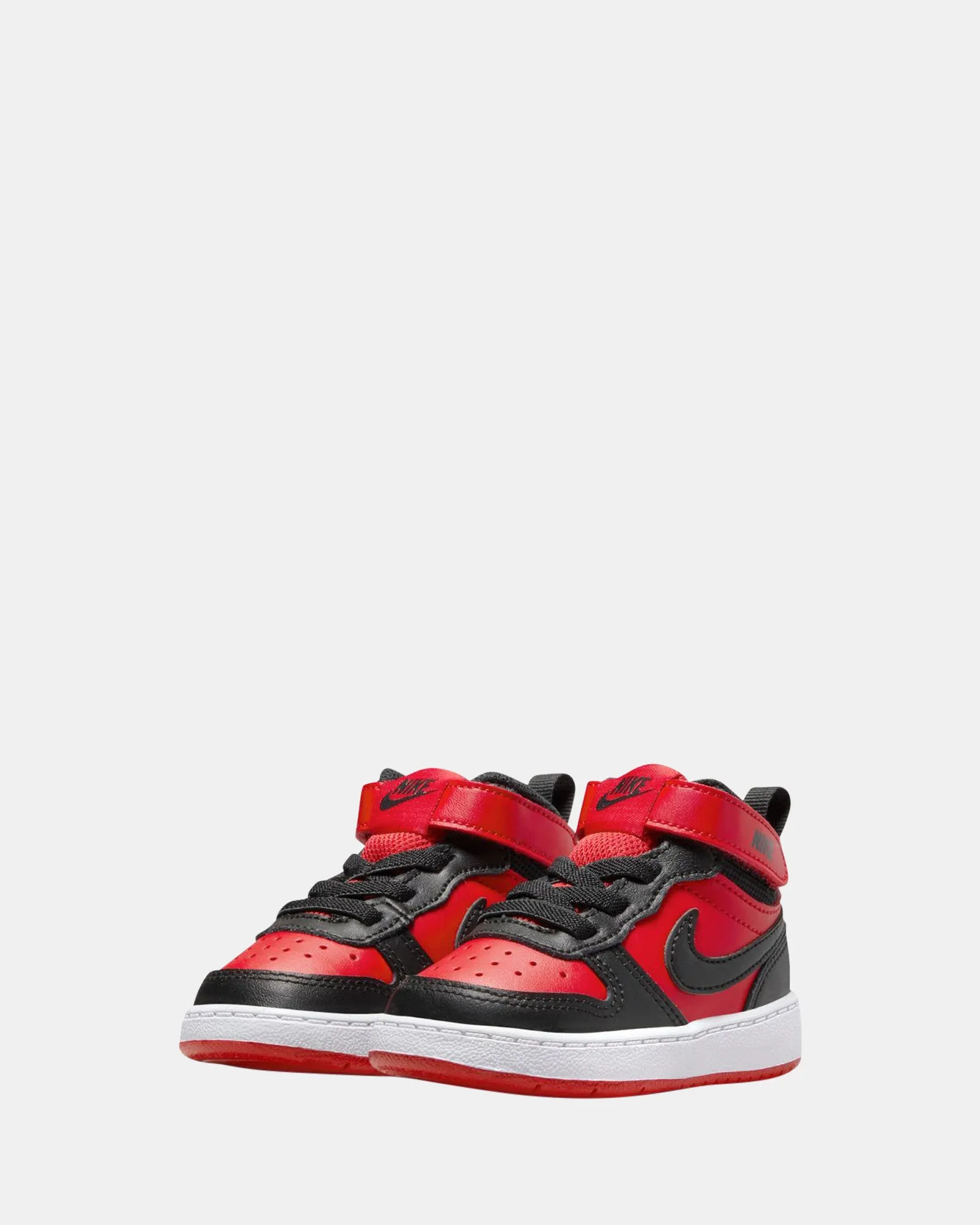 Chaussures Nike pour Enfants Court Borough Mid 2 Bébé Rouge Universitaire/Noir/Blanc