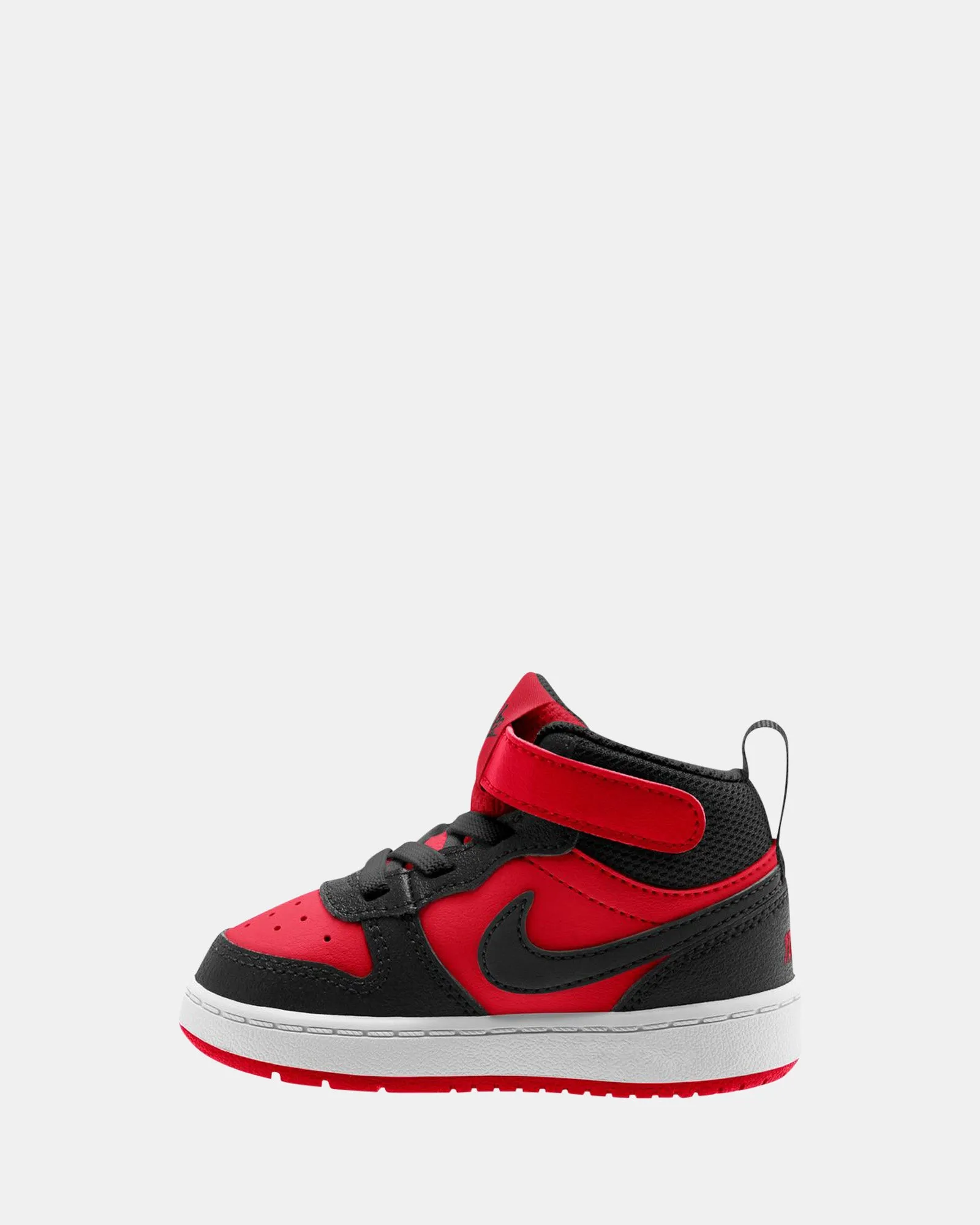 Chaussures Nike pour Enfants Court Borough Mid 2 Bébé Rouge Universitaire/Noir/Blanc