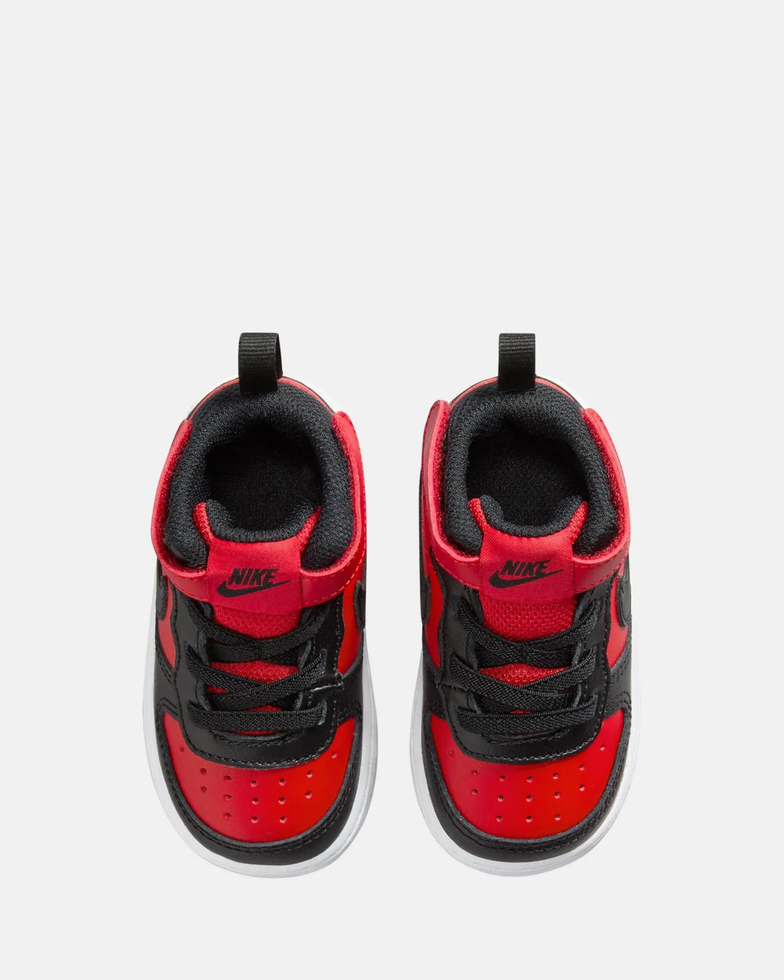 Chaussures Nike pour Enfants Court Borough Mid 2 Bébé Rouge Universitaire/Noir/Blanc