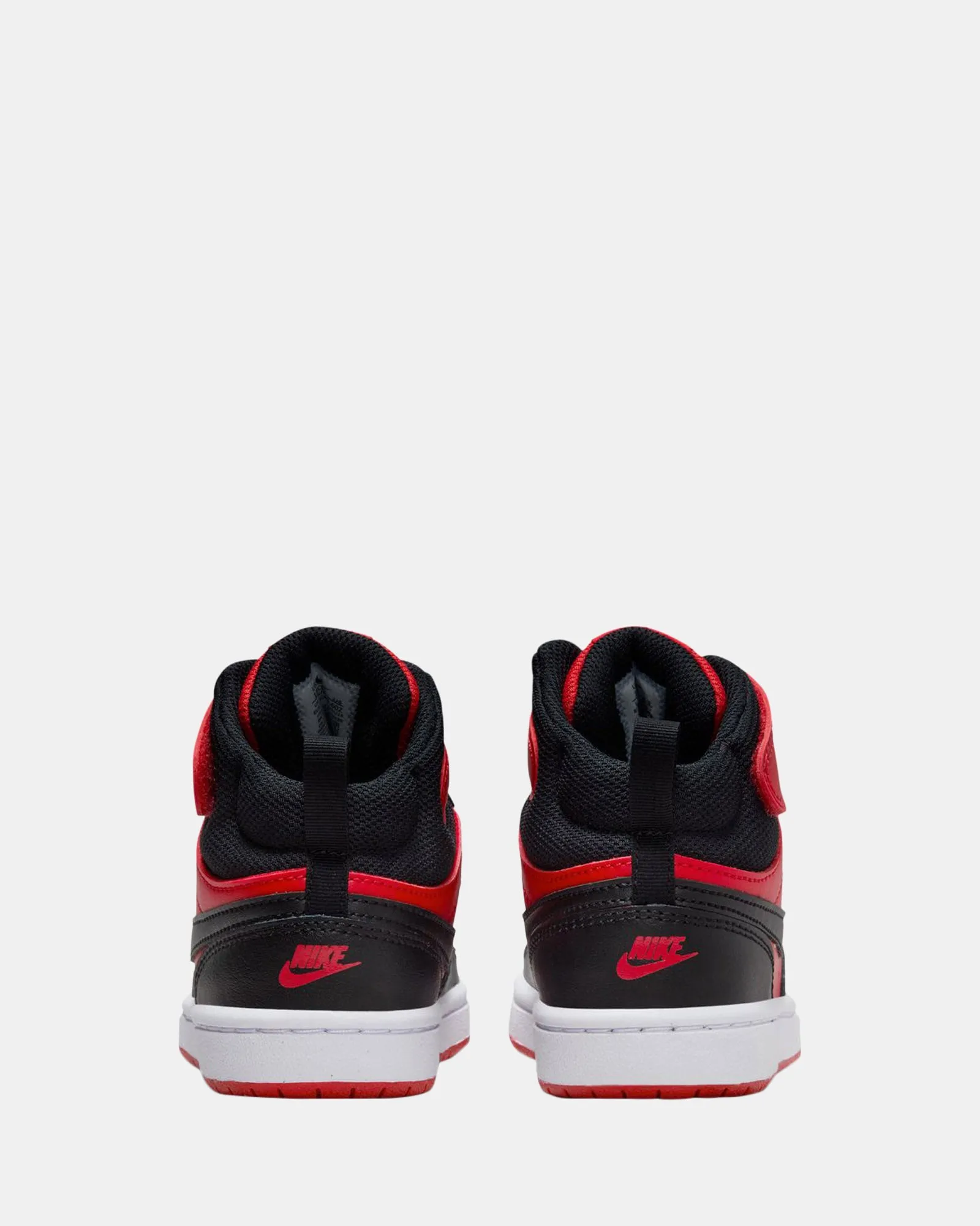 Chaussures Nike Kids Court Borough Mid 2 Préscolaire Rouge Uni/Noir/Blanc