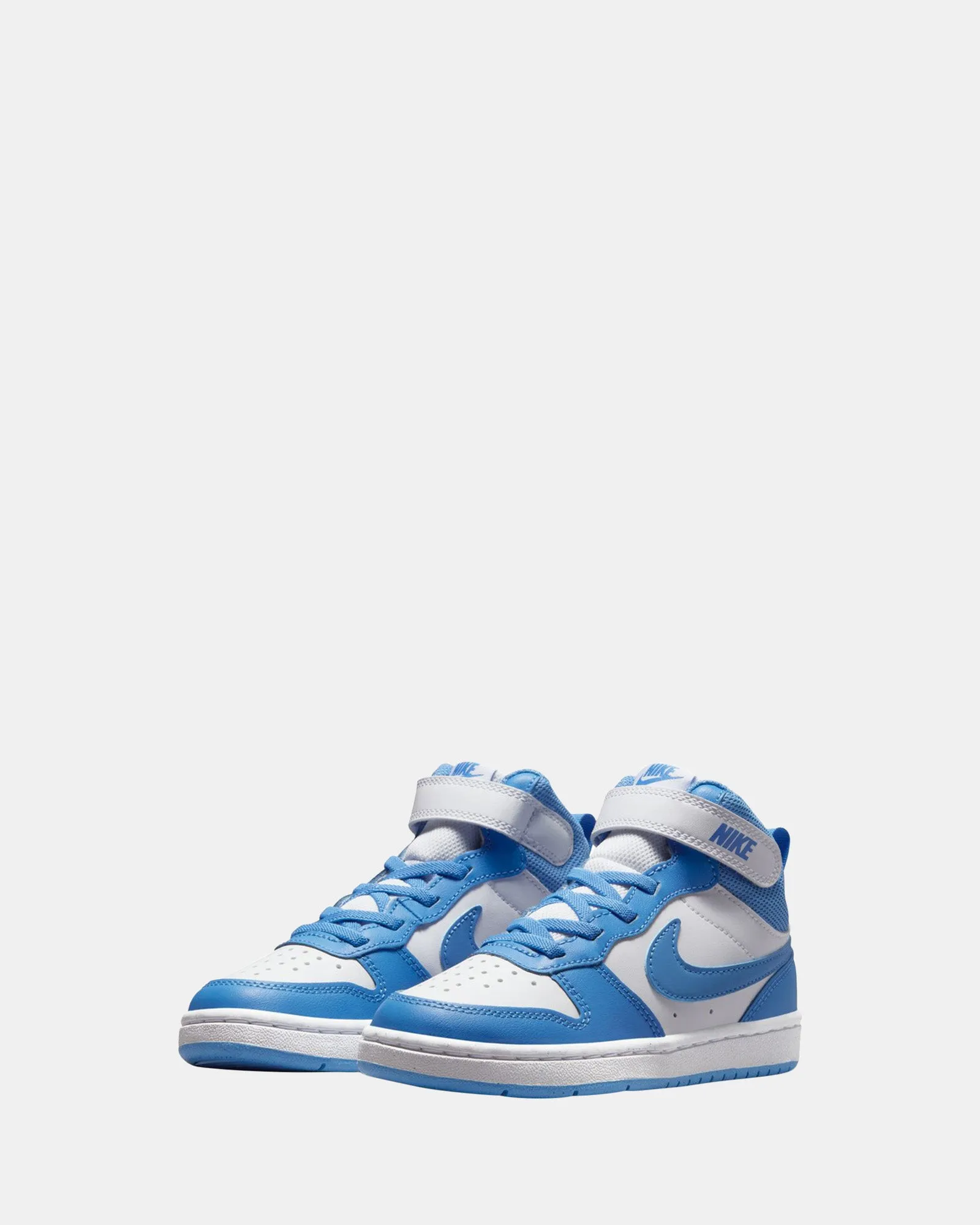 Chaussures Nike Kids Court Borough Mid 2 Préscolaire Blanc/Bleu Beyond