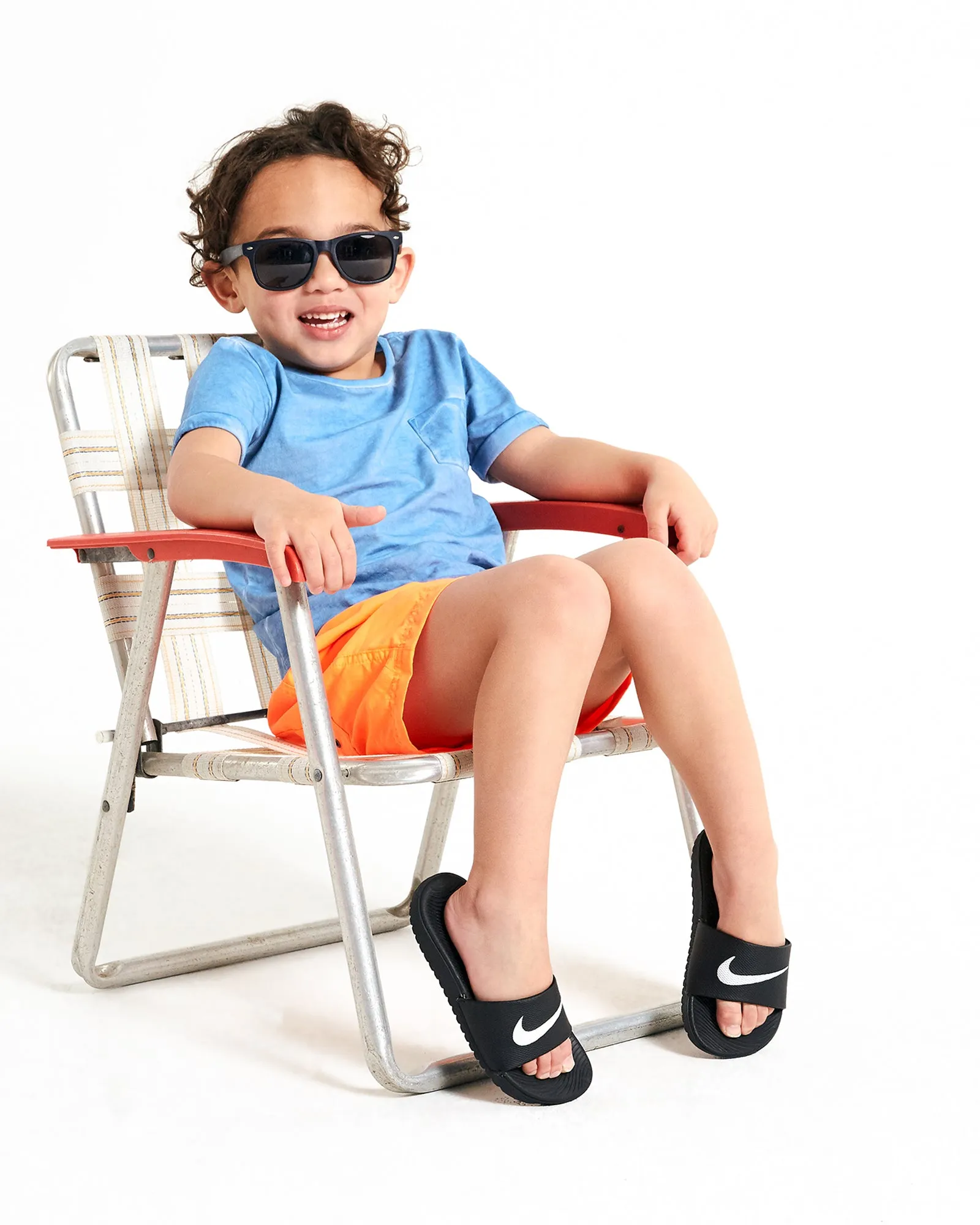 Chaussures Nike Kids Kawa Slides Noir/Blanc