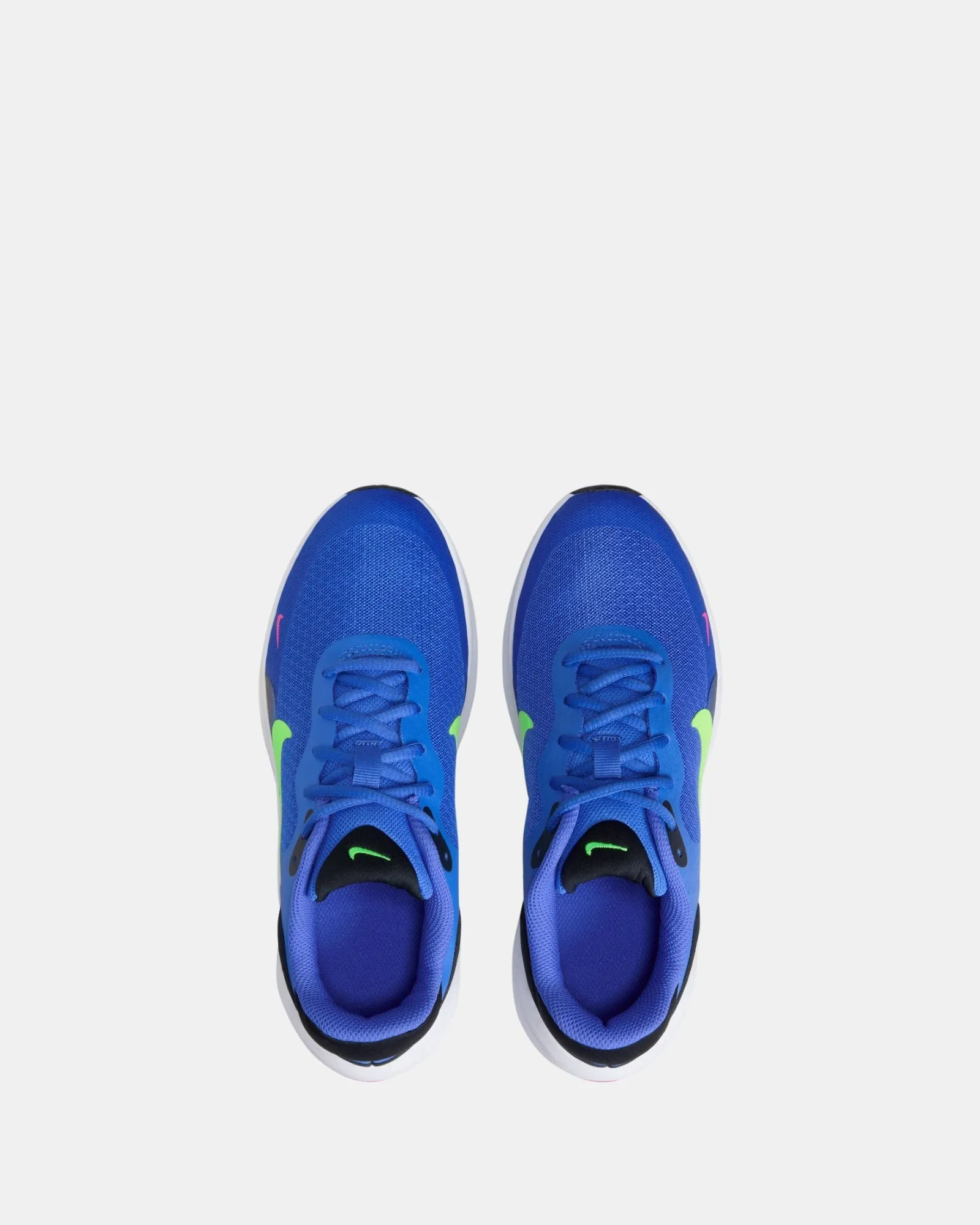 Chaussures Nike Kids' Revolution 7 Grade School Bleu Outremer/Éclat de Citron Vert/Blanc