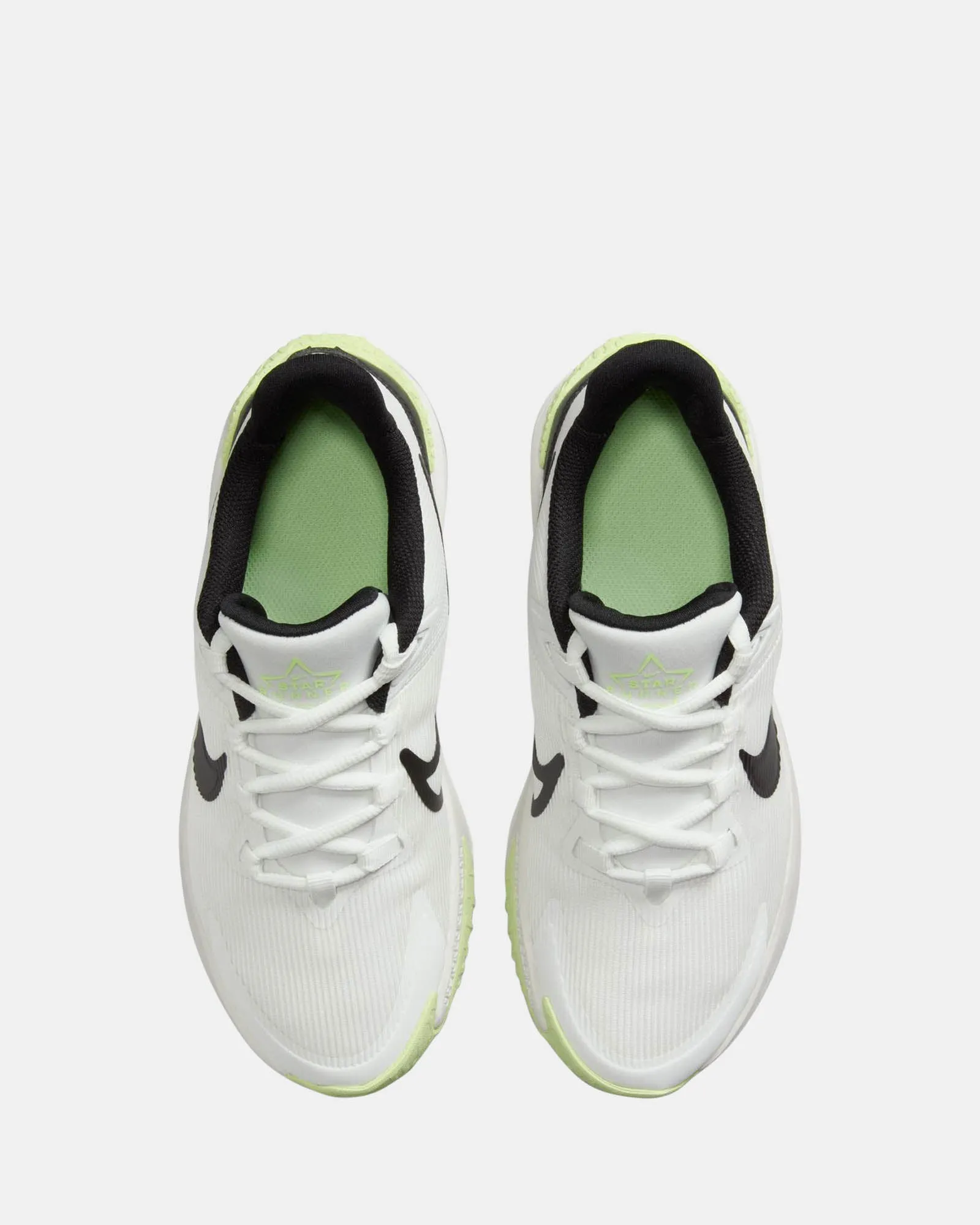 Chaussures Nike pour enfants Star Runner 4 NN Grade School Blanc Summit/Noir/Volt Clair