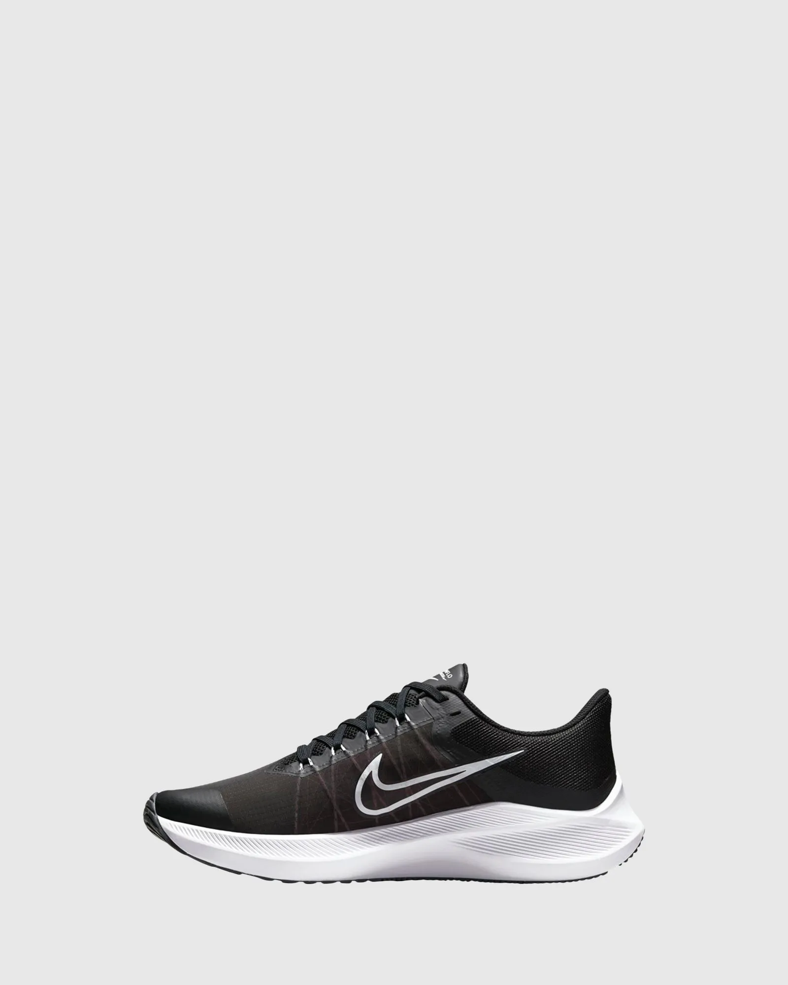 Chaussures Nike Kids Zoom Winflo 8 Adulte Noir/Blanc/Gris Fumé Foncé