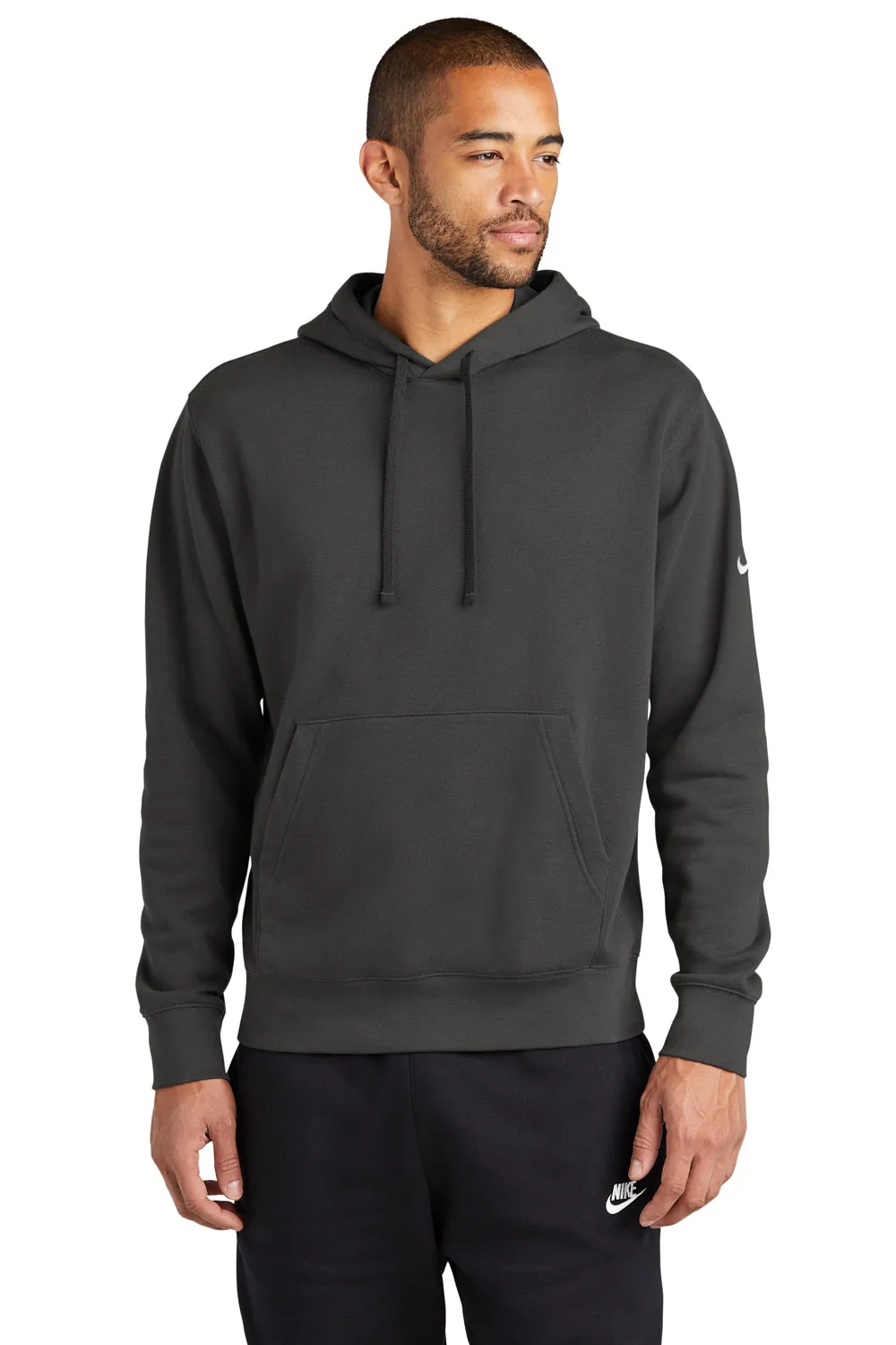 Nike Sweat à capuche pour hommes Club Fleece avec poche kangourou - Gris anthracite