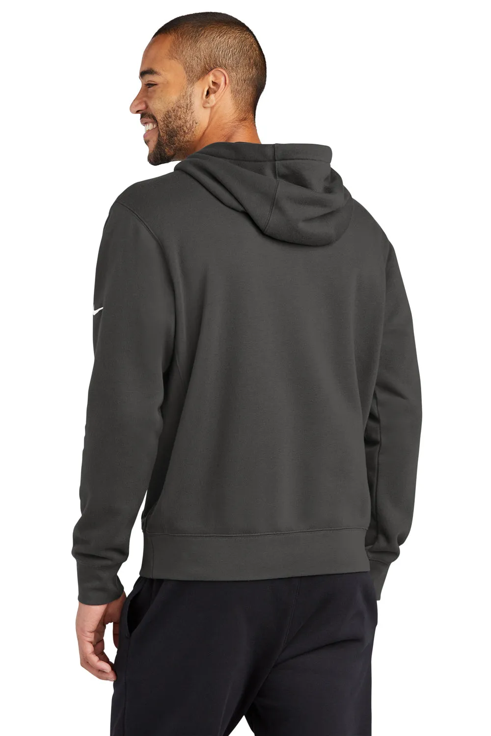 Nike Sweat à capuche pour hommes Club Fleece avec poche kangourou - Gris anthracite