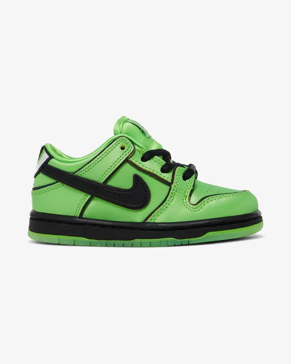 NIKE X THE POWERPUFF GIRLS NIKE SB DUNK VERT BOUTON D'OR POUR TOUT-PETIT
